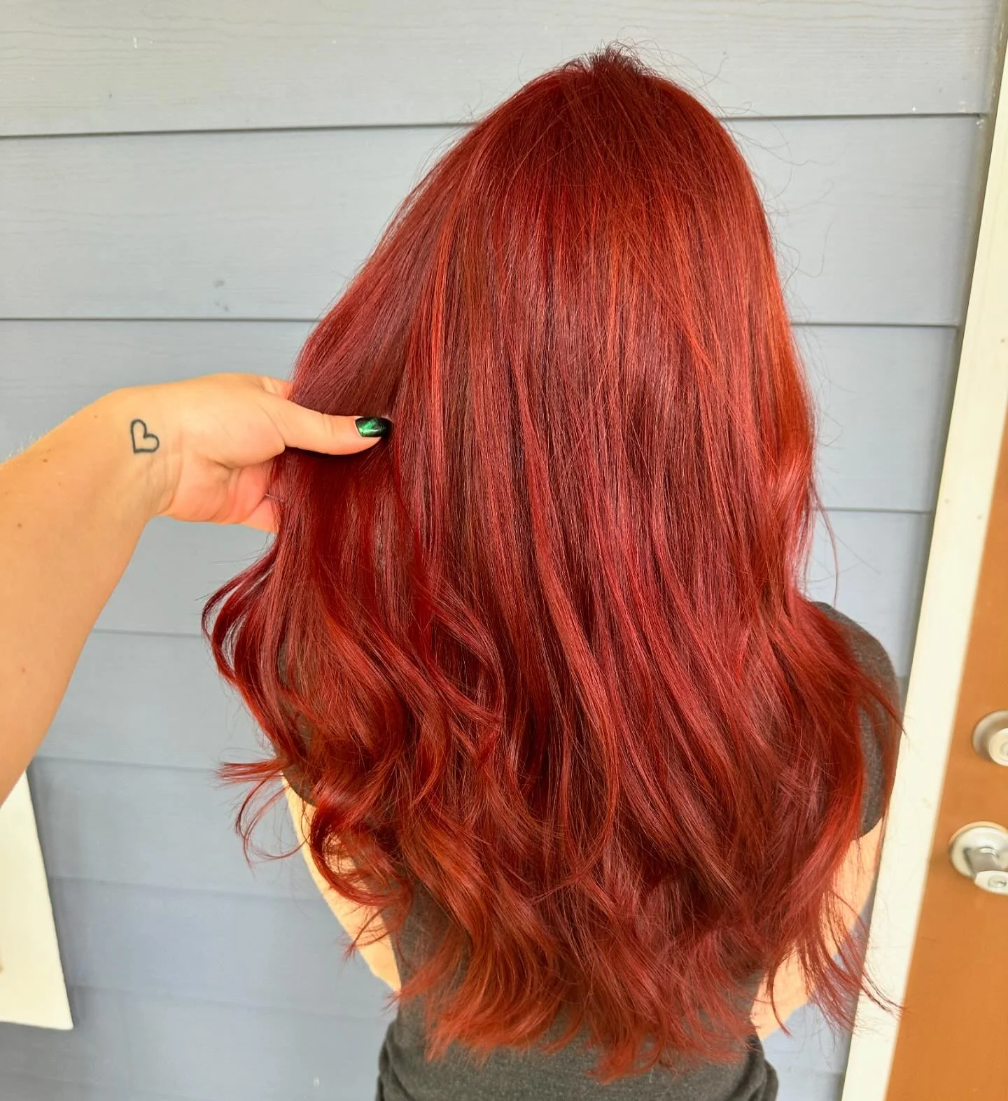 Enhanced this cute lil red head! I just realized I&rsquo;ve only posted once this year 🫠 #lknhair #wella #wellahair #clthair #cltstylist #mooresville #charlotte #cornelius #huntersville #balayage #lkn #wellalife #ombre #haircolor #balayageartist #ma