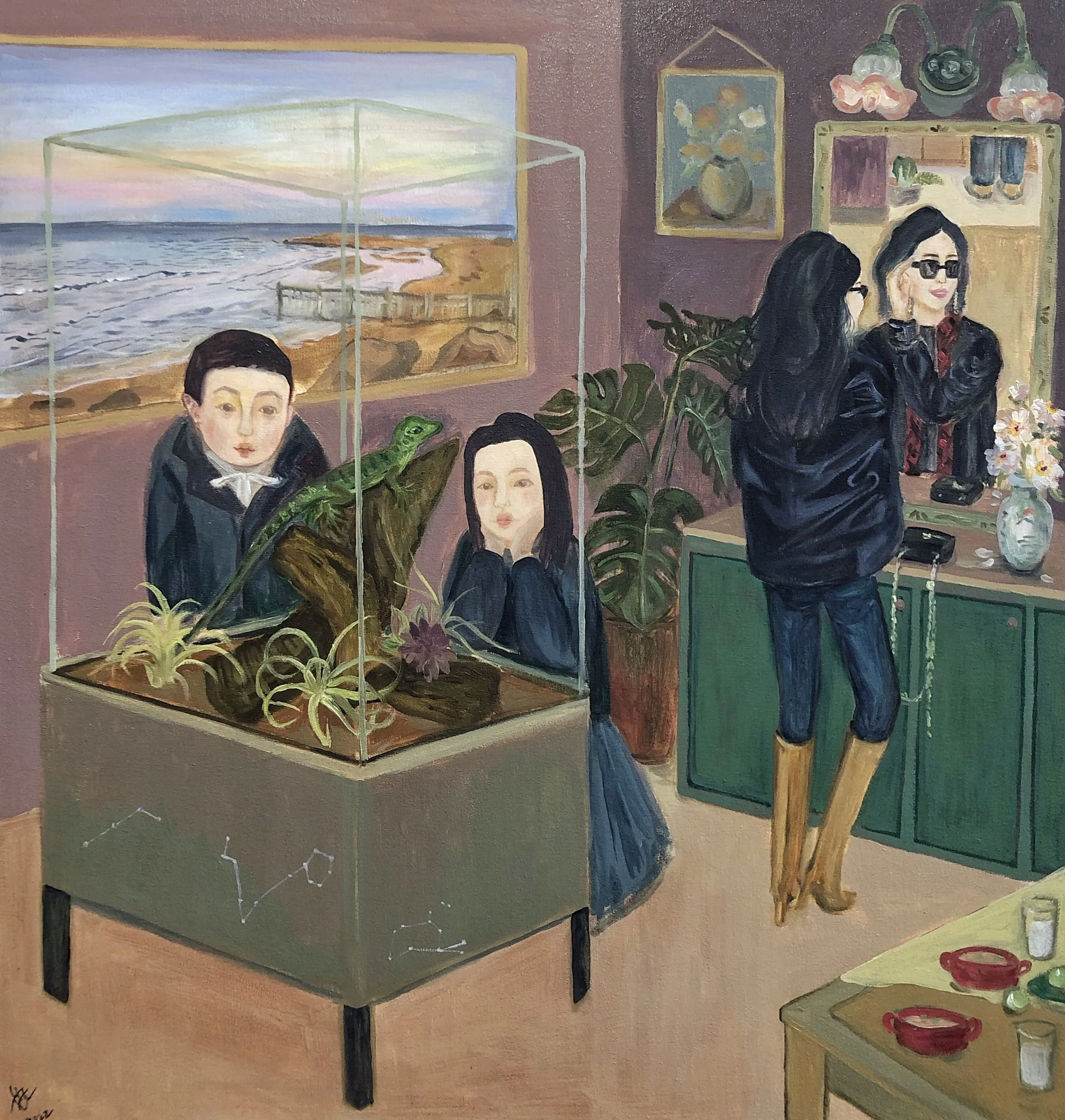 Cousins looking at a lizard.jpg