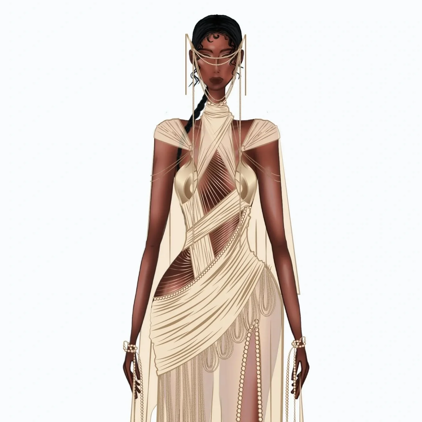 The Aurum Dress, designed with Cleopatra as the muse.

I was genuinely surprised by how many of you loved this piece when I shared it on my story, so I wanted to bring it to the feed. ✨ Thank you!

A quick note - this design was created without const