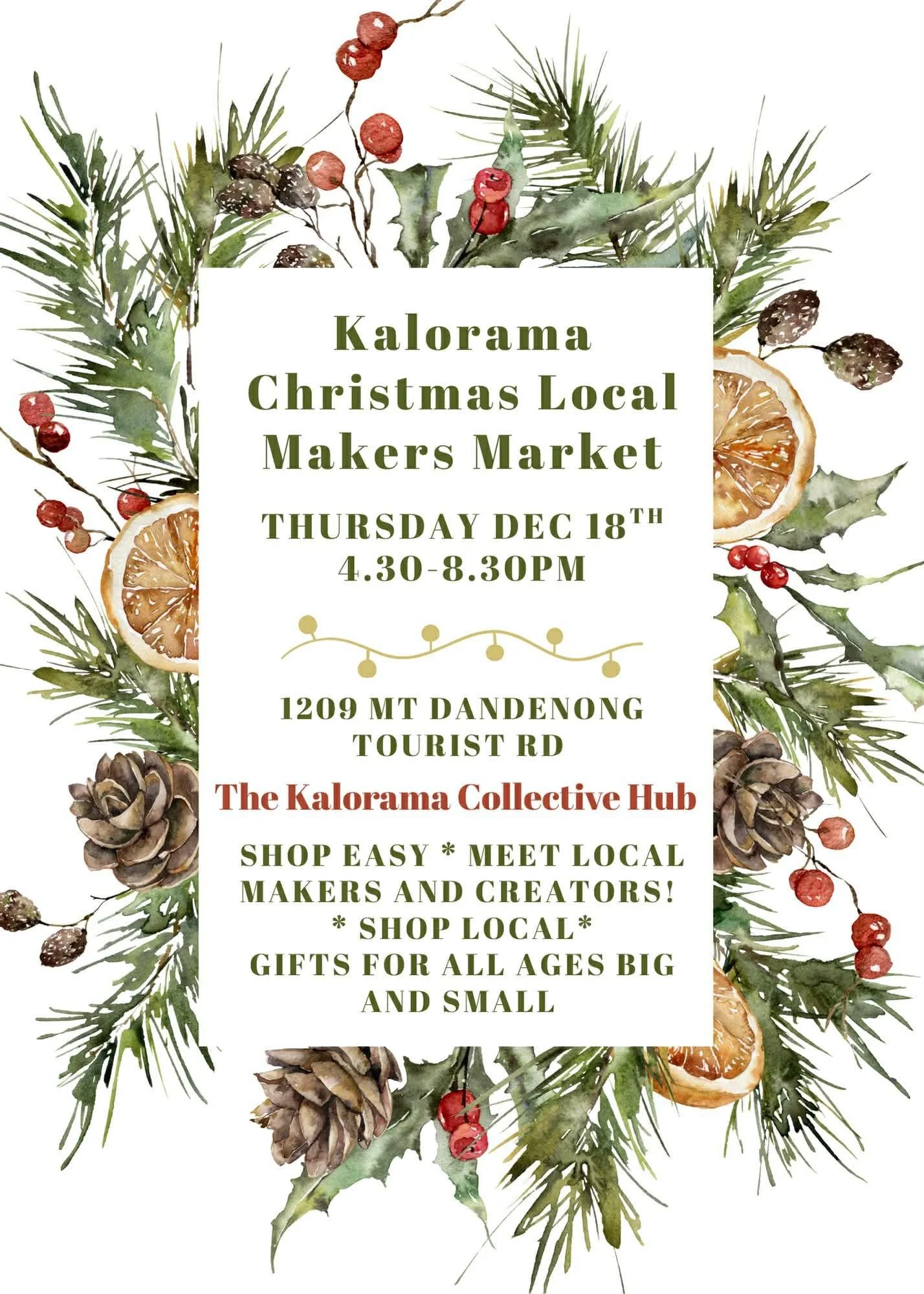 KALORAMA CHRISTMAS MARKET TWILIGHT…… 1284 Mt Dandenong Tourist Road, Kalorama
