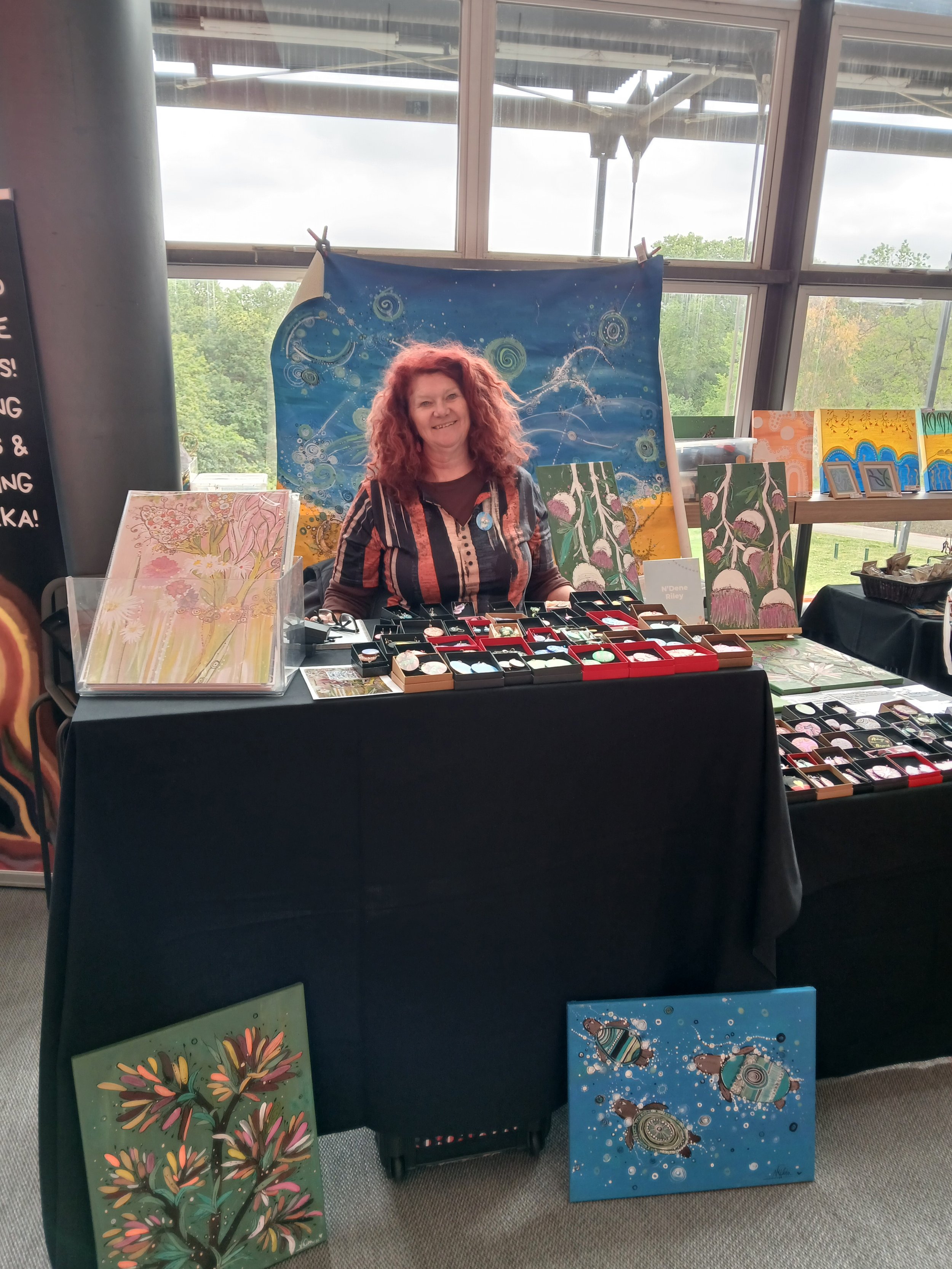 MacQuarrie Indigenous Trade fare in their Foyer.. 