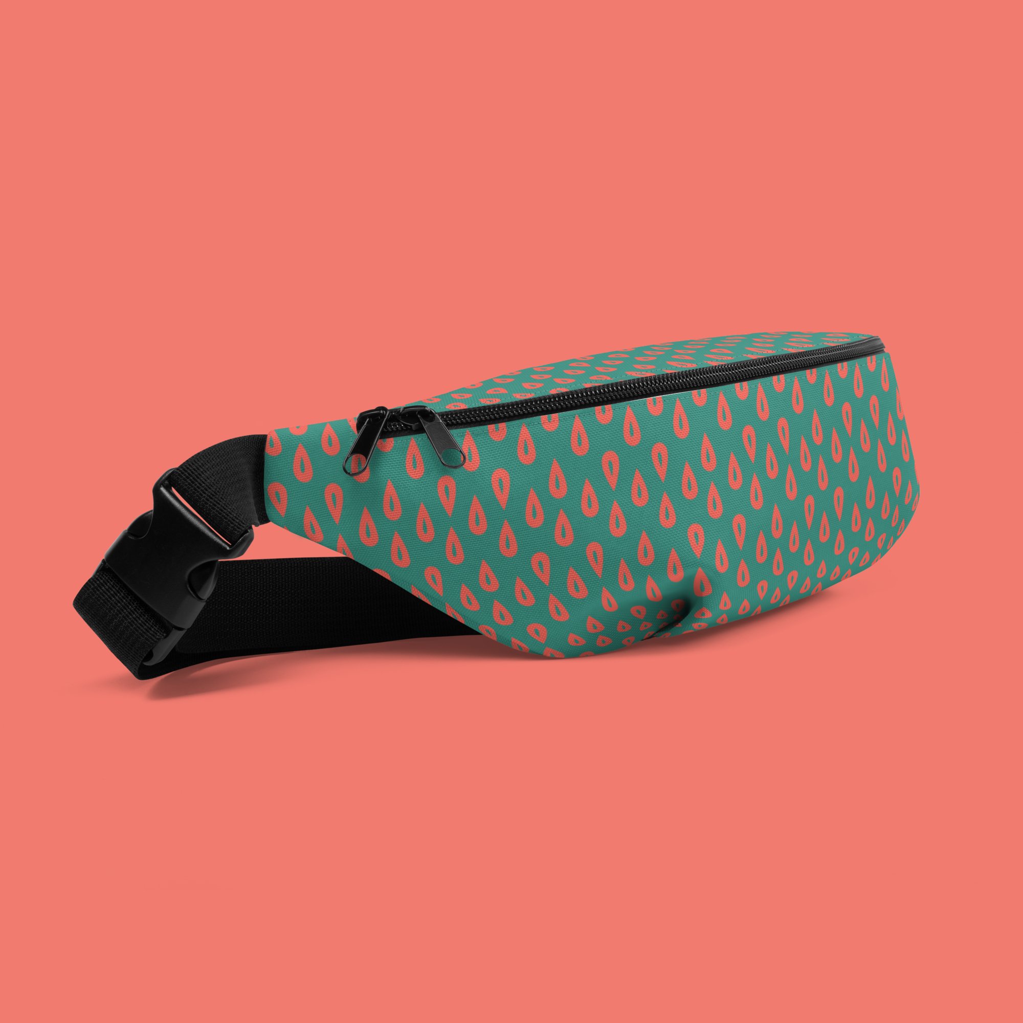 Astra de la Creme _ Pattern Design & Illustration _ Apparel _ SRC00041 _ (Green Drop) all-over-print-Fanny-pack-bag-pattern-side.jpg