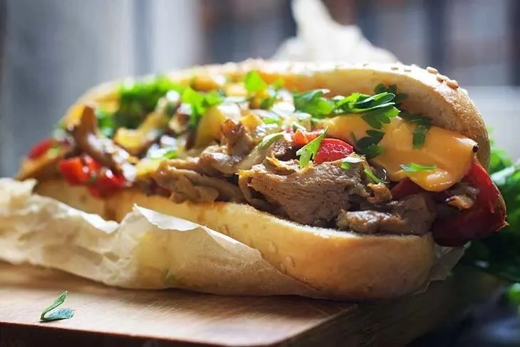 Garlic Steak and Pineapple Hoagie