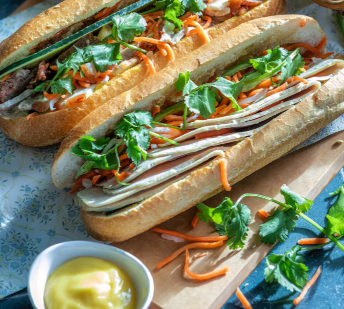 Bahn Mi Fusion Fried Chickenless Sandwich