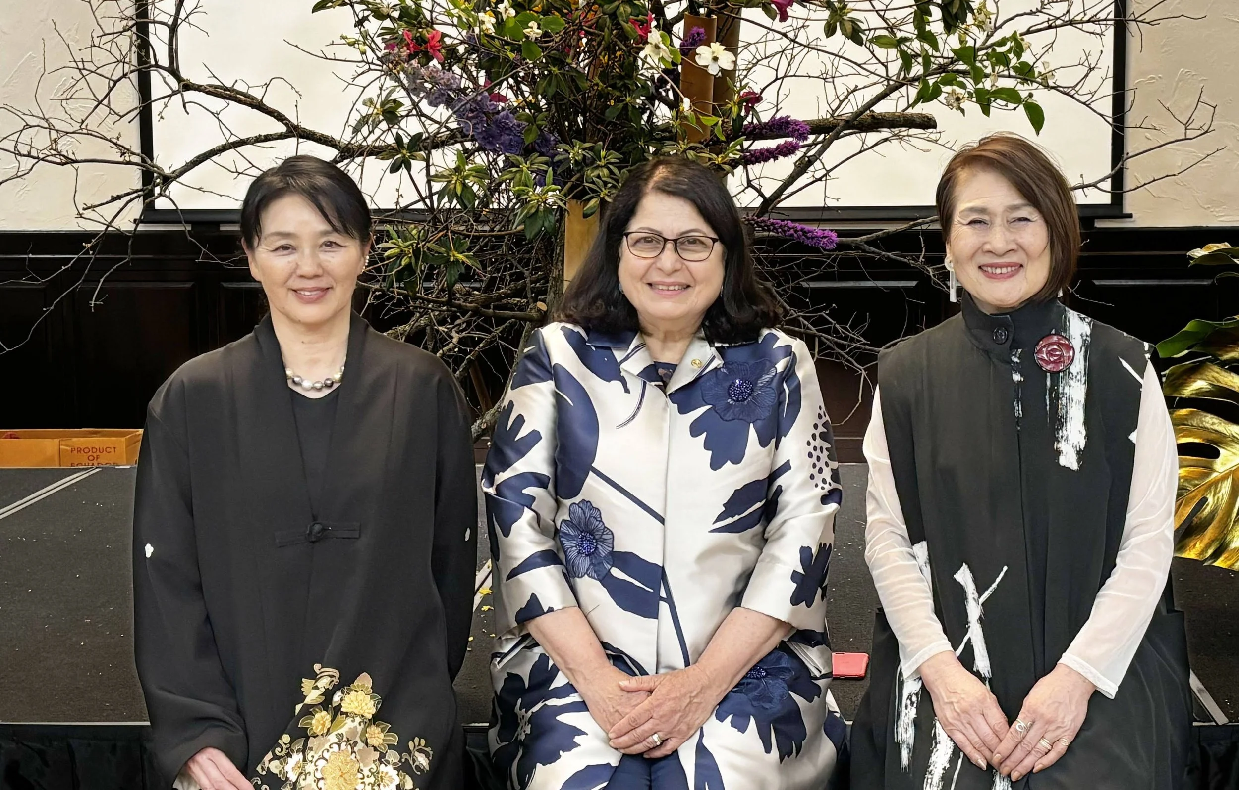 Two sensei and Amira in front of Finale.jpg