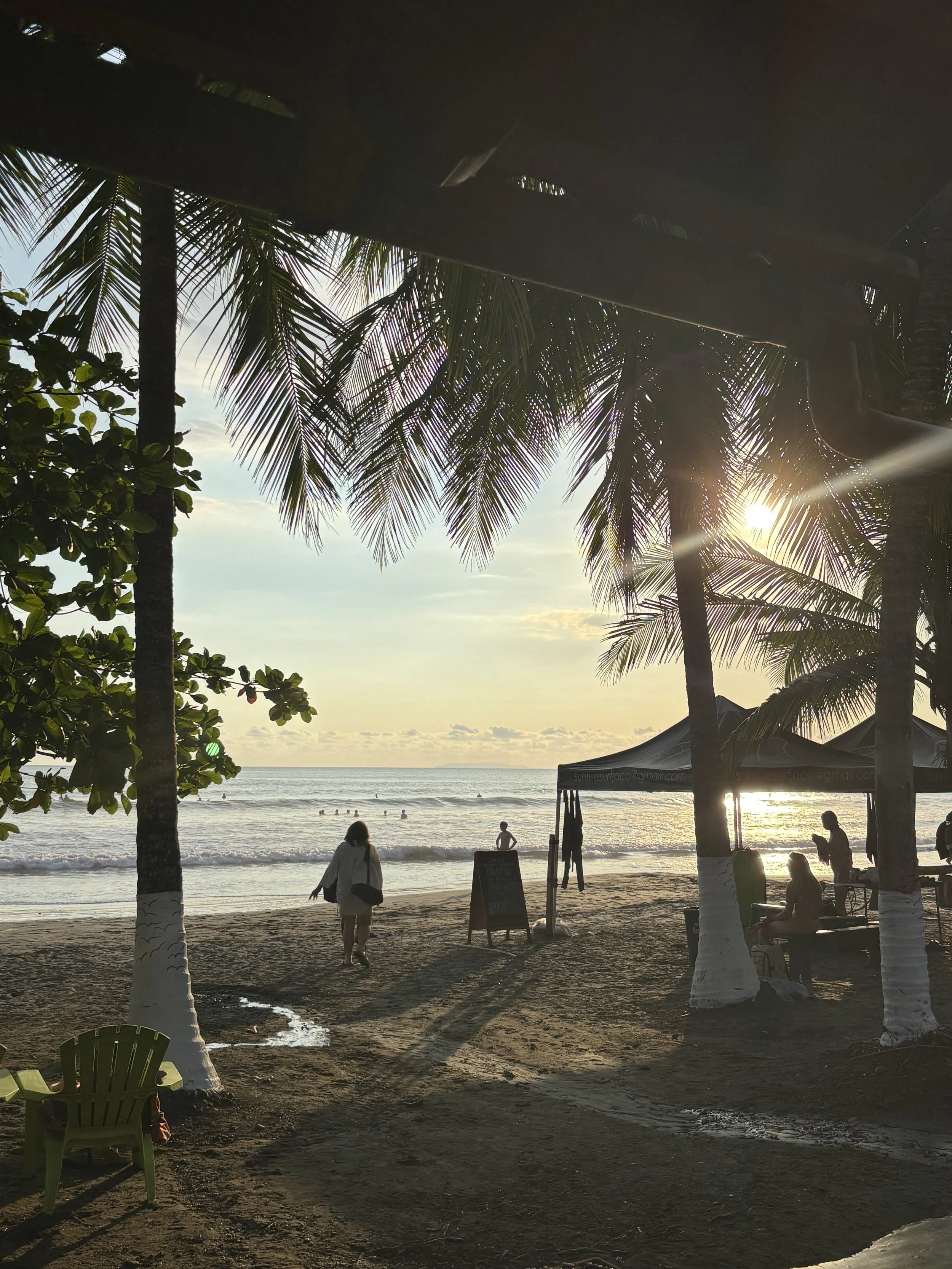 Beach during one of the afternoon activities during the week