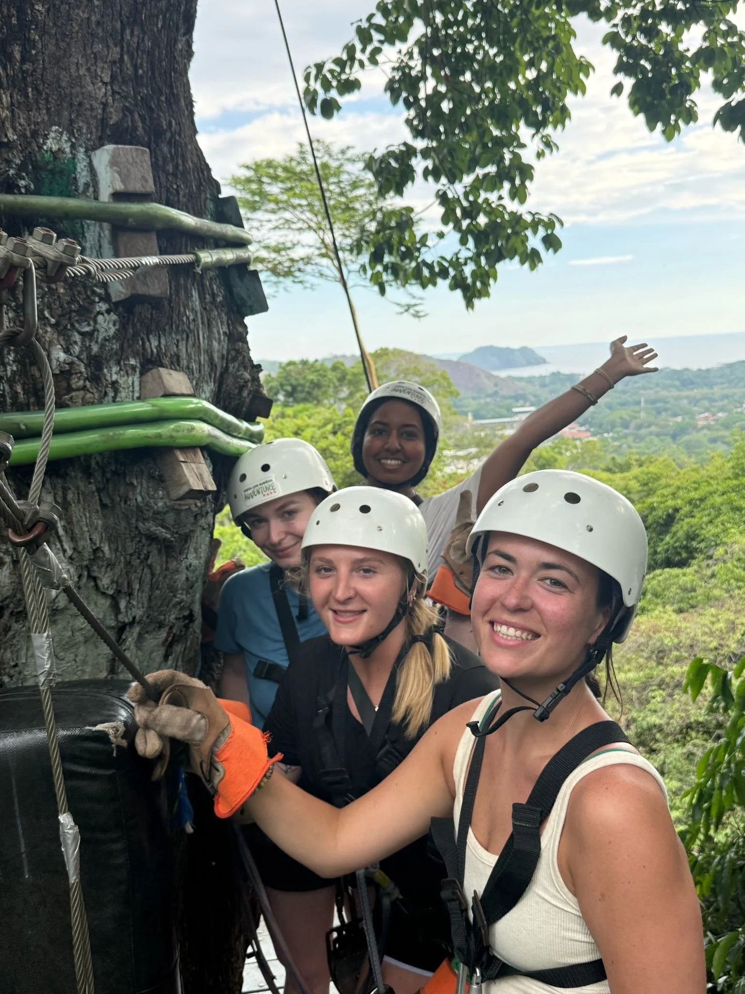 Ziplining Canopy Ride at women only coworking and networking retreat