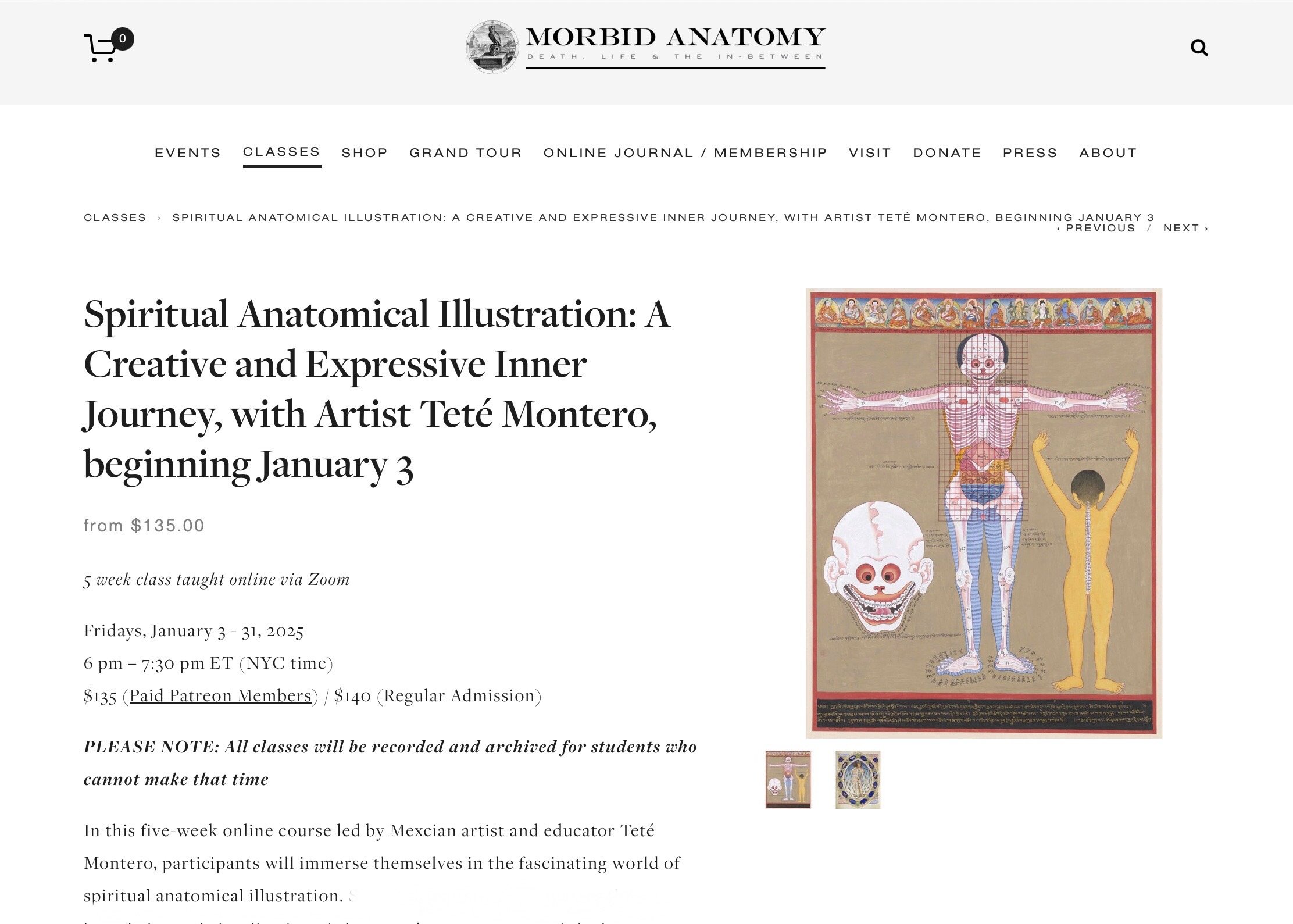 Spiritual Anatomy Illustration with Morbid Anatomy