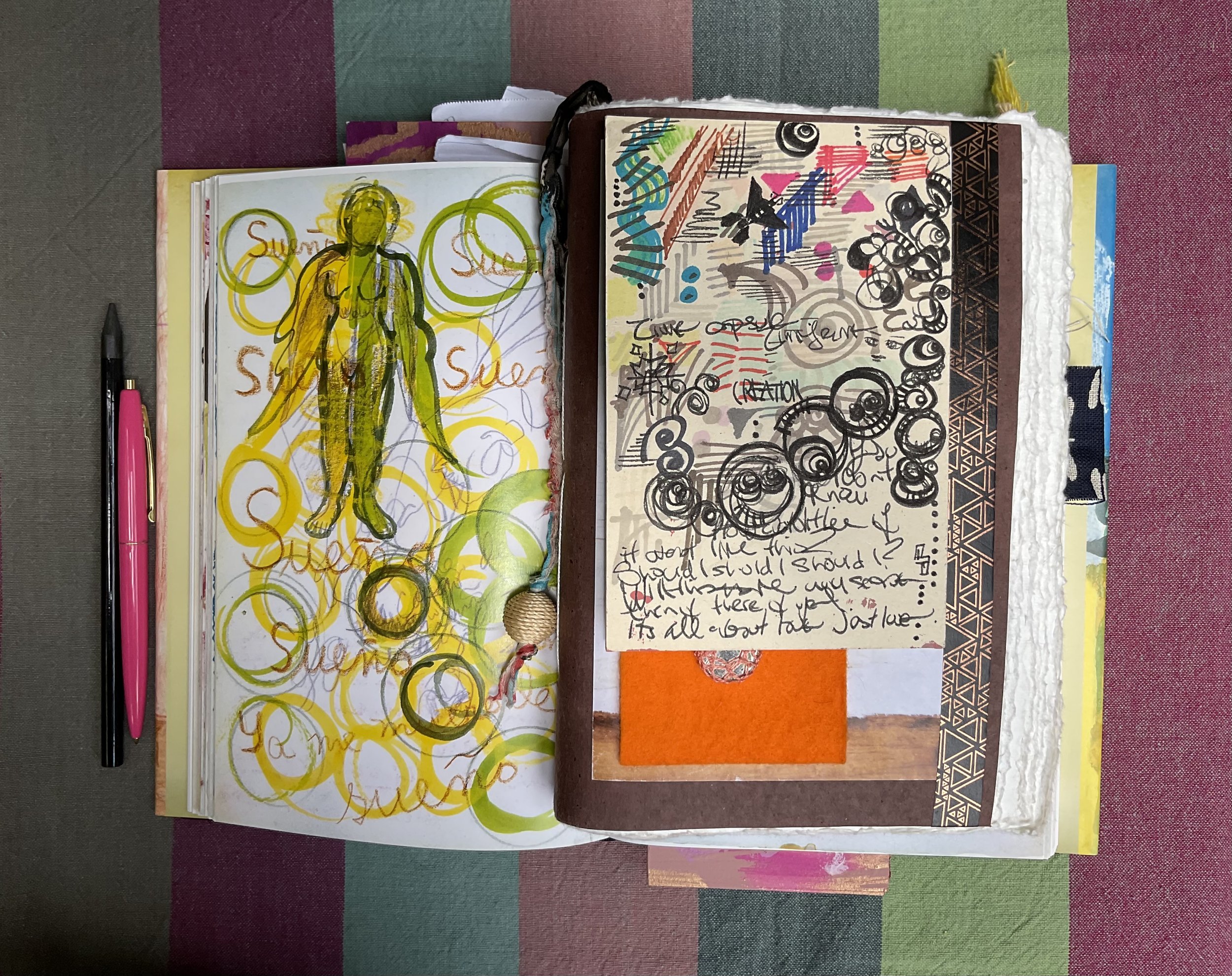 Journaling inspired on Frida Kahlo's Diary