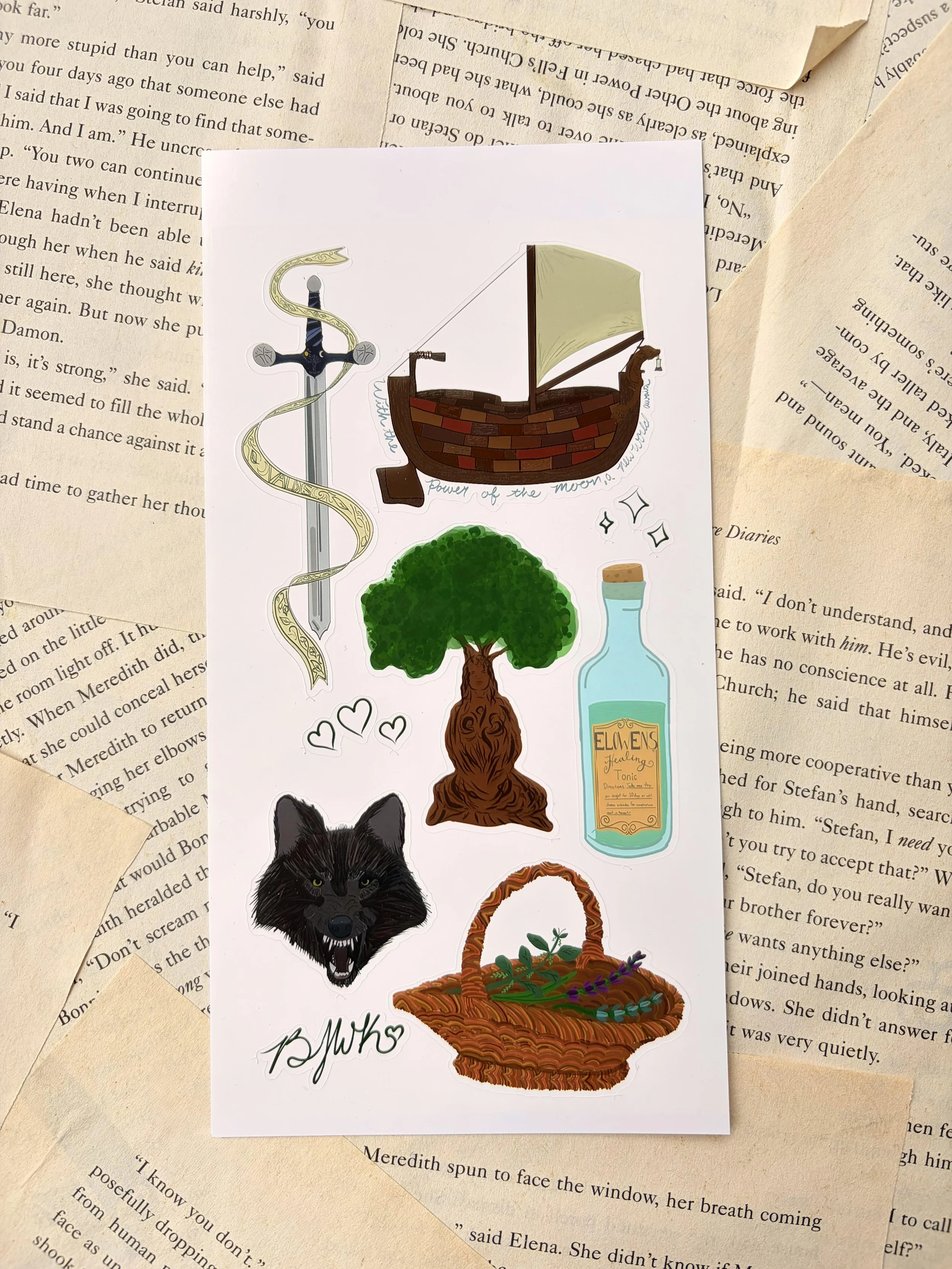 Sticker Sheet: The Mountains of Ebbon Edition