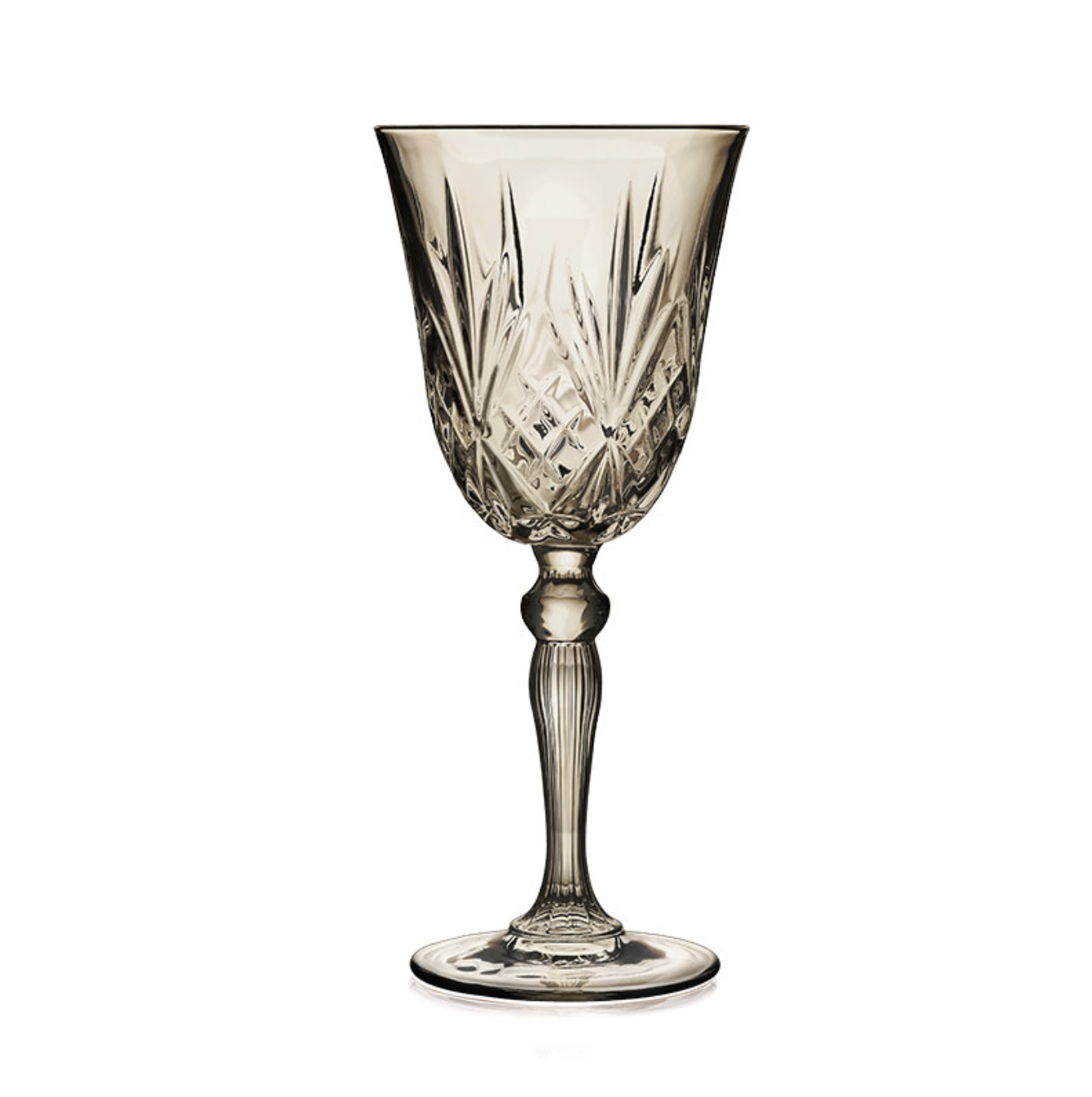 Smokey Crystal Wine Glass
