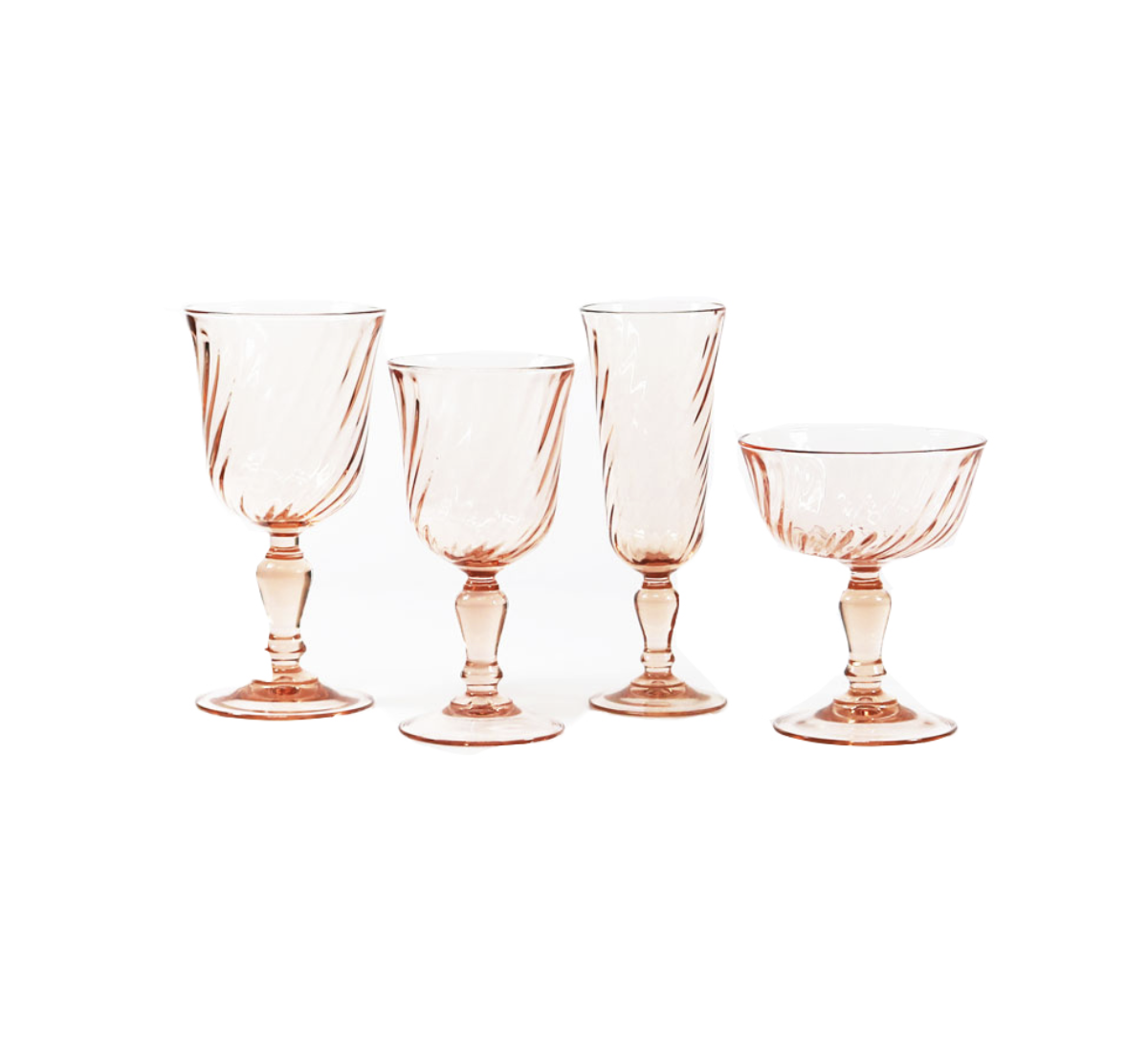Mixed Rosaline Pink Glasses