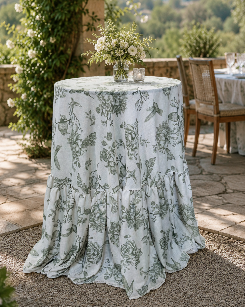 Evergreen Bloom Linen