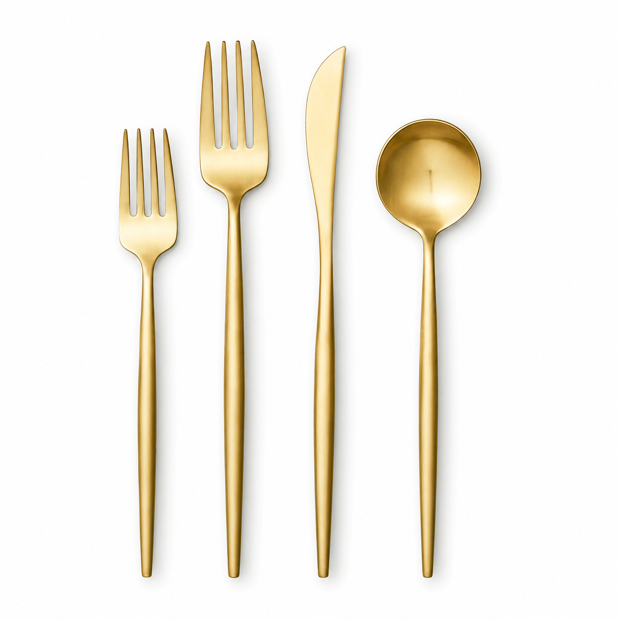 Gold Matte Flatware