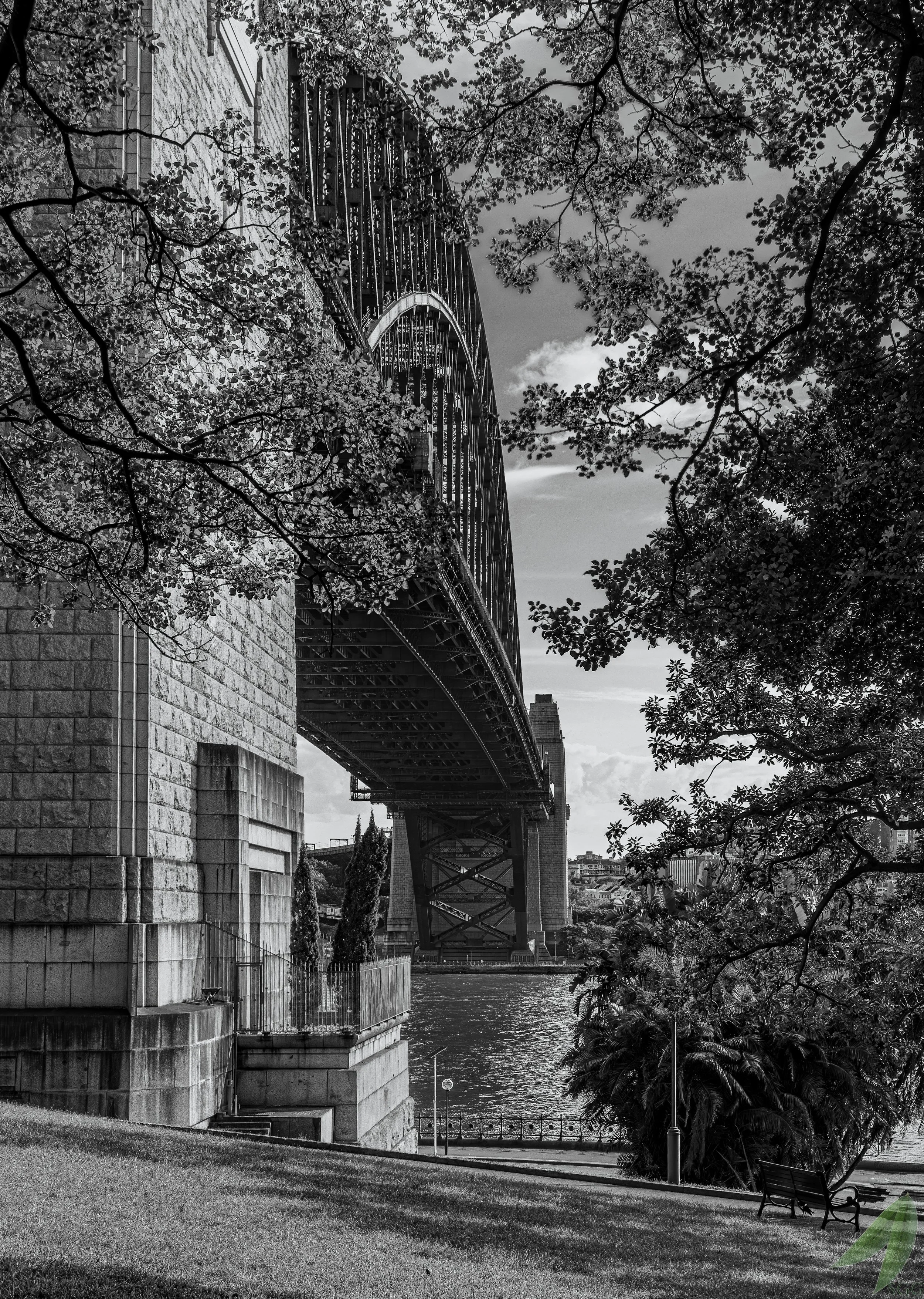 Sideways Sydney Harbour Bridge