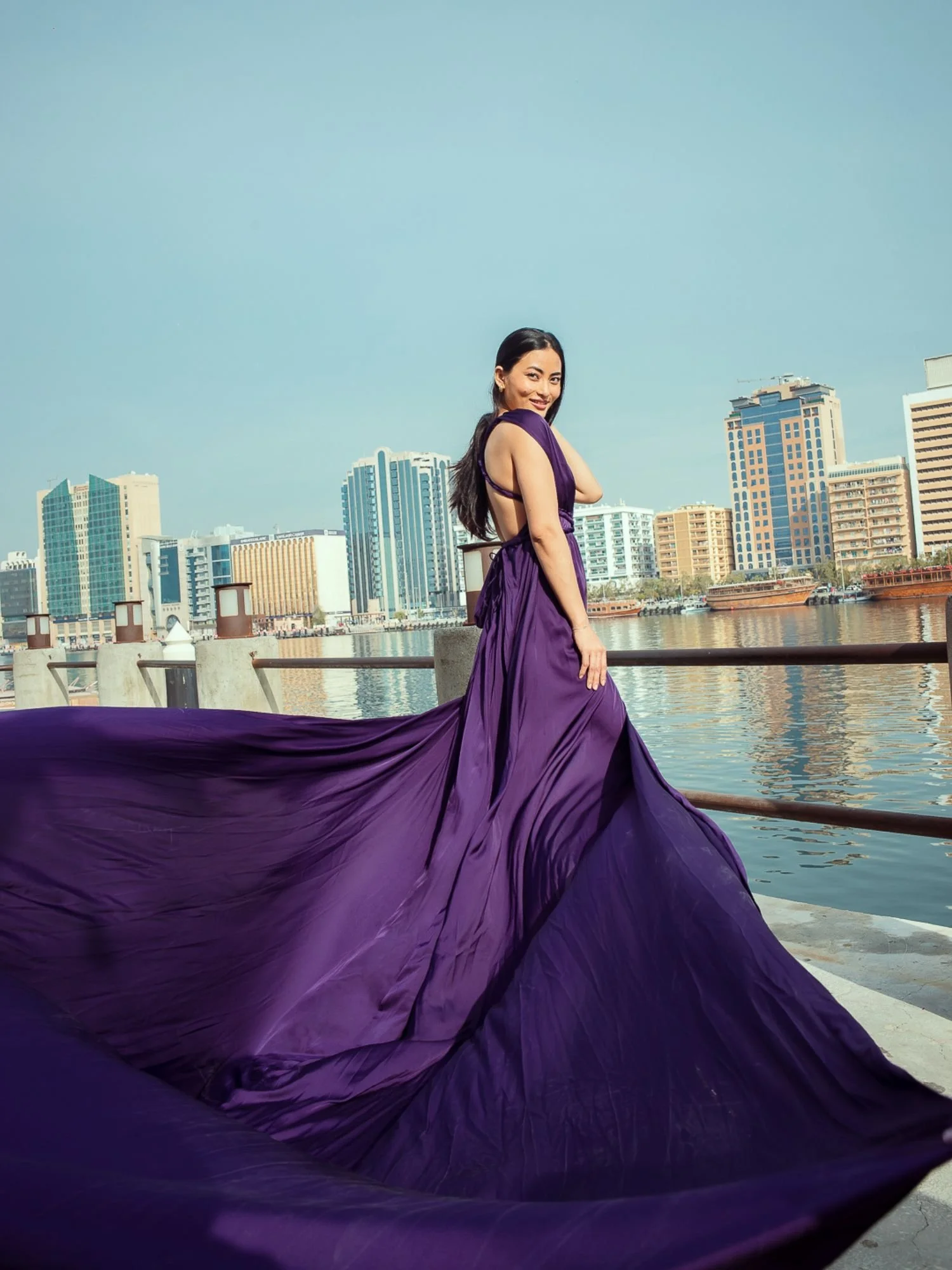 Destinationz Solo Flying Dress Photoshoot - Dubai