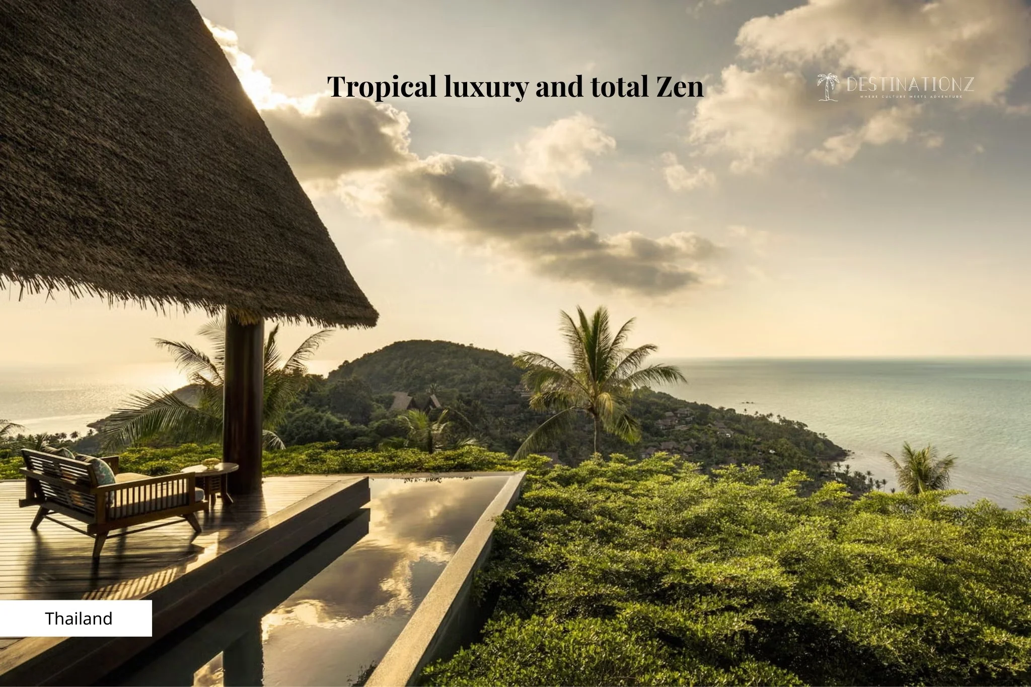 Luxury beachfront pool villa in Phuket, Thailand—exclusive island resort accommodation with ocean views and private staff.