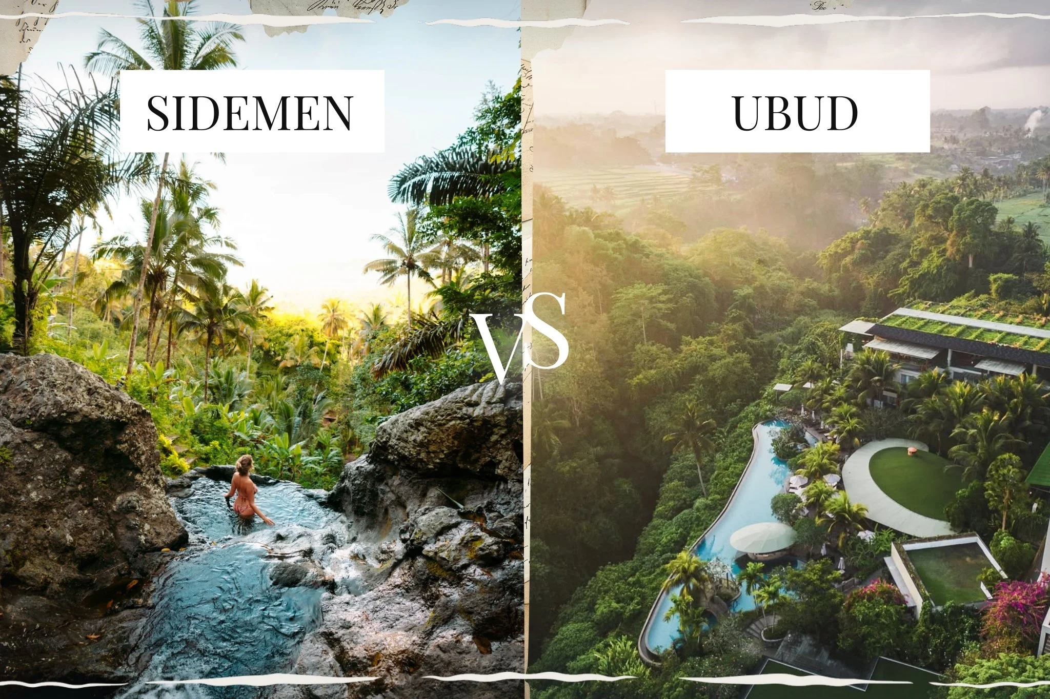 Family vacation in Sidemen Valley Bali vs Ubud jungle resorts 2026.