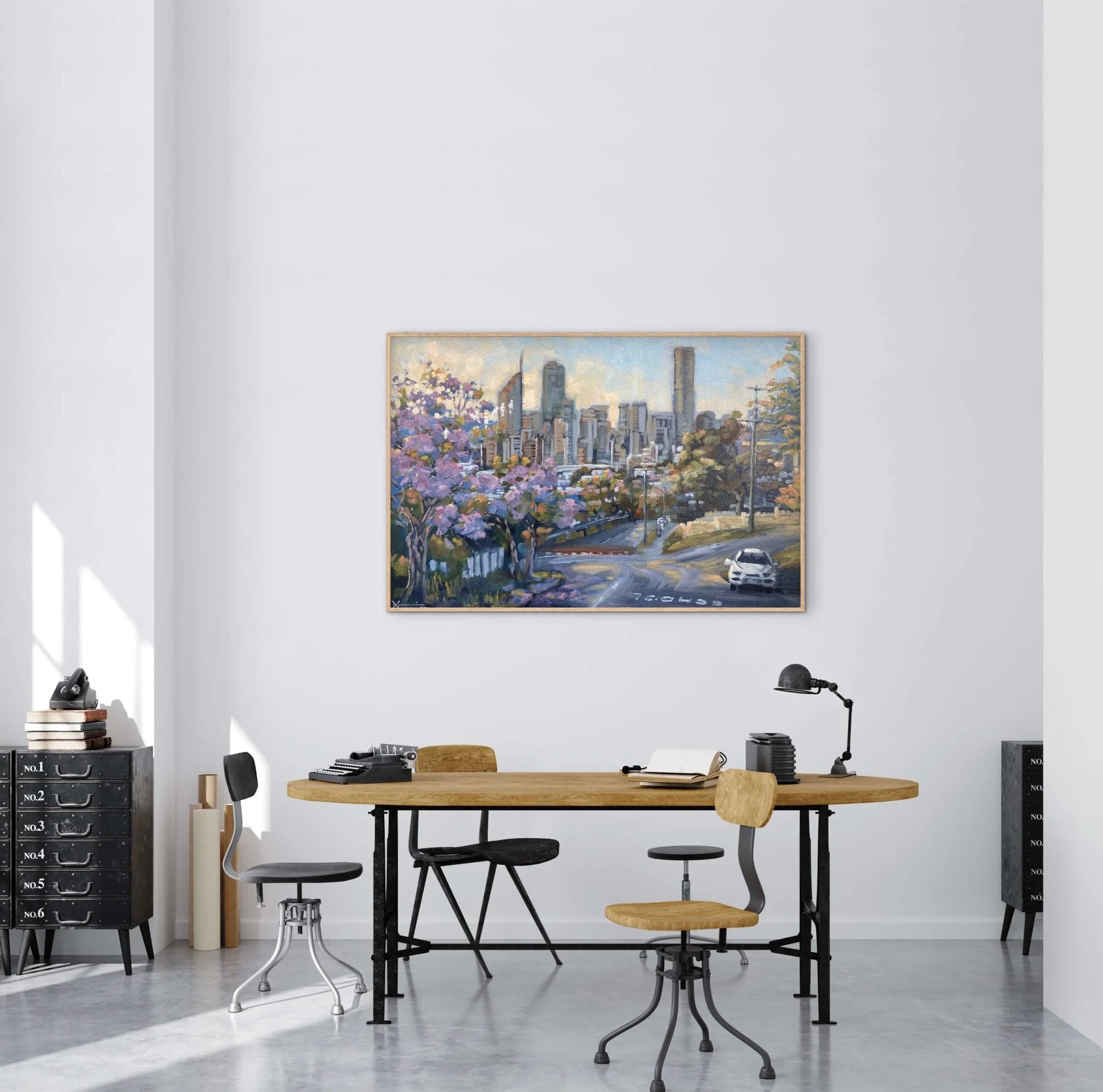 Coorparoo View of Brisbane in an office setting.JPG