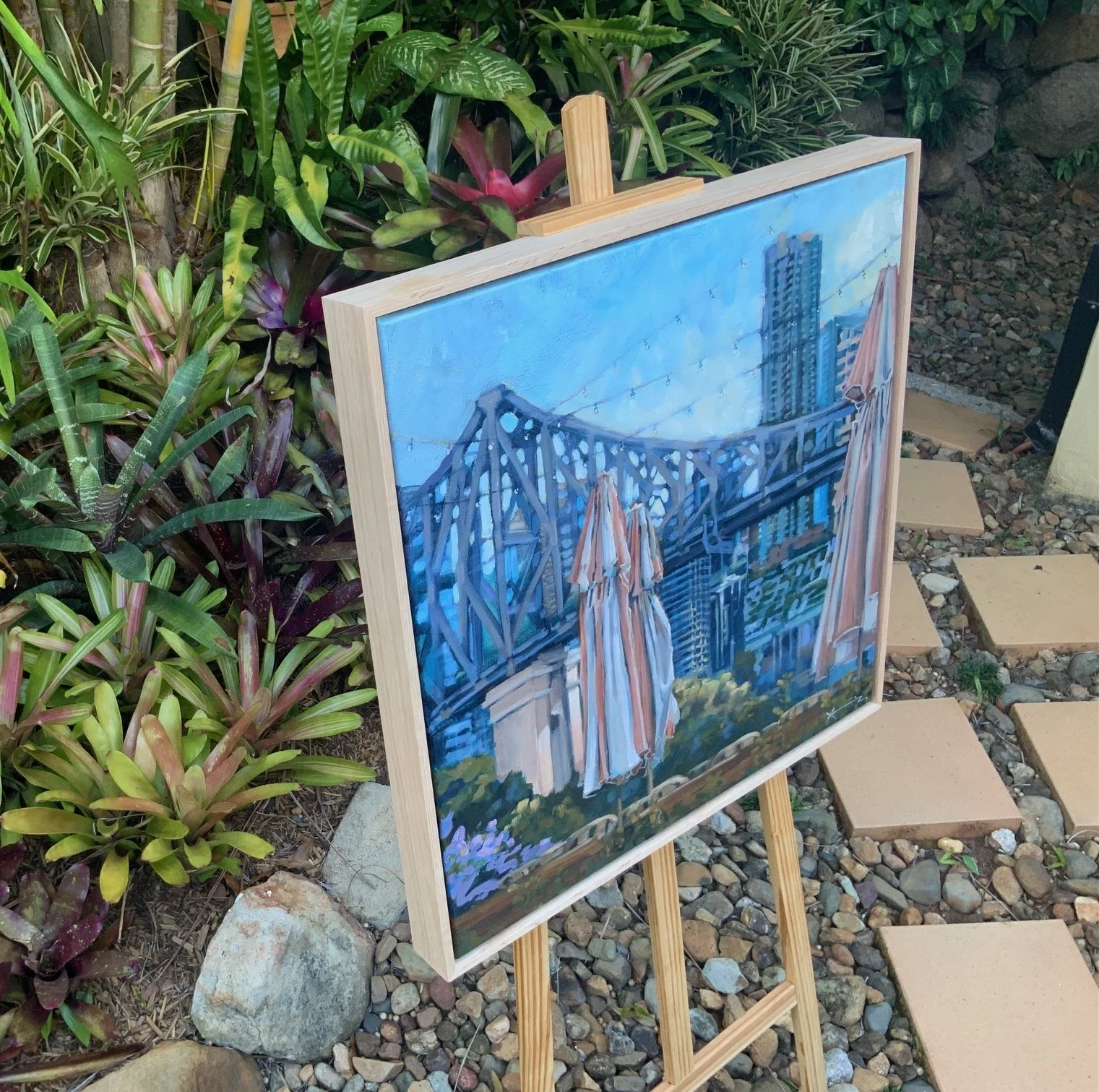 Side view of Brollies and the Bridge painting.jpg