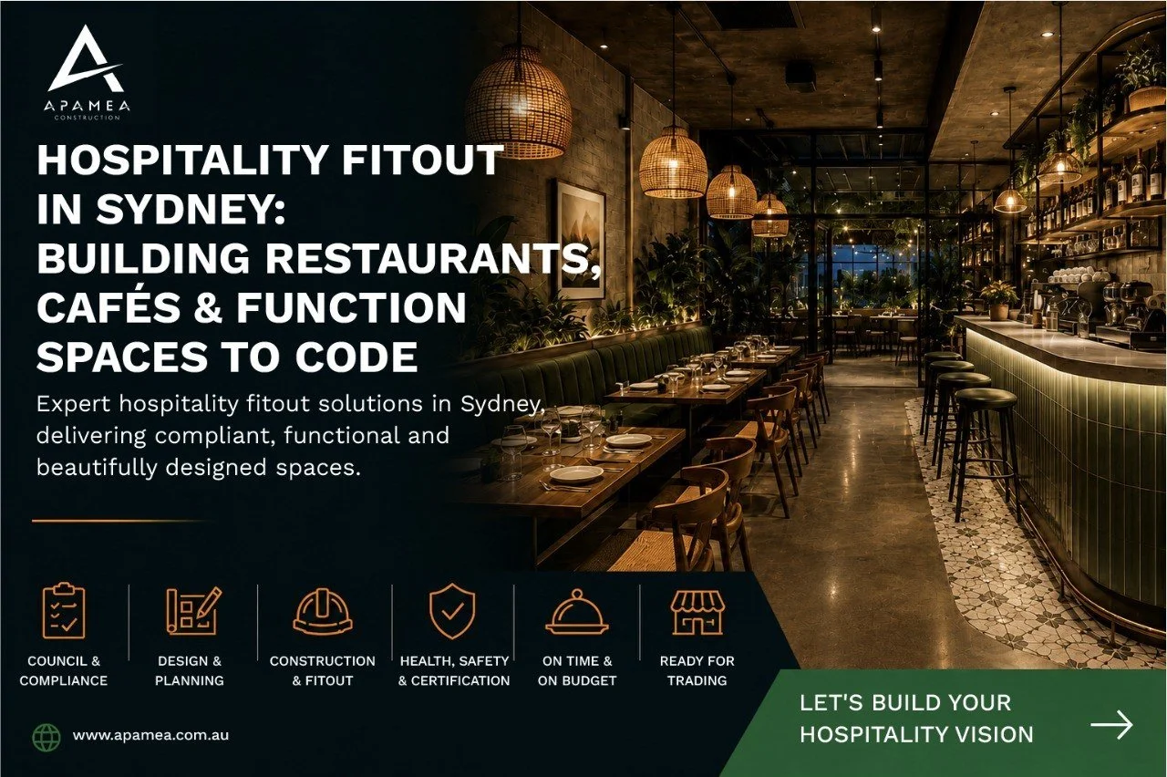 Hospitality Fitout in Sydney: Building Restaurants, Cafés &amp; Function Spaces to Code