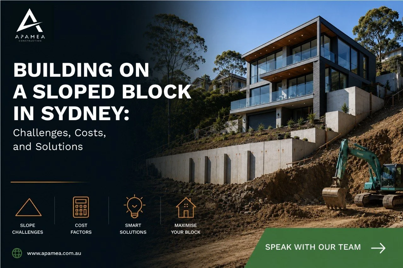 Building on a Sloped Block in Sydney: Challenges, Costs, and Solutions