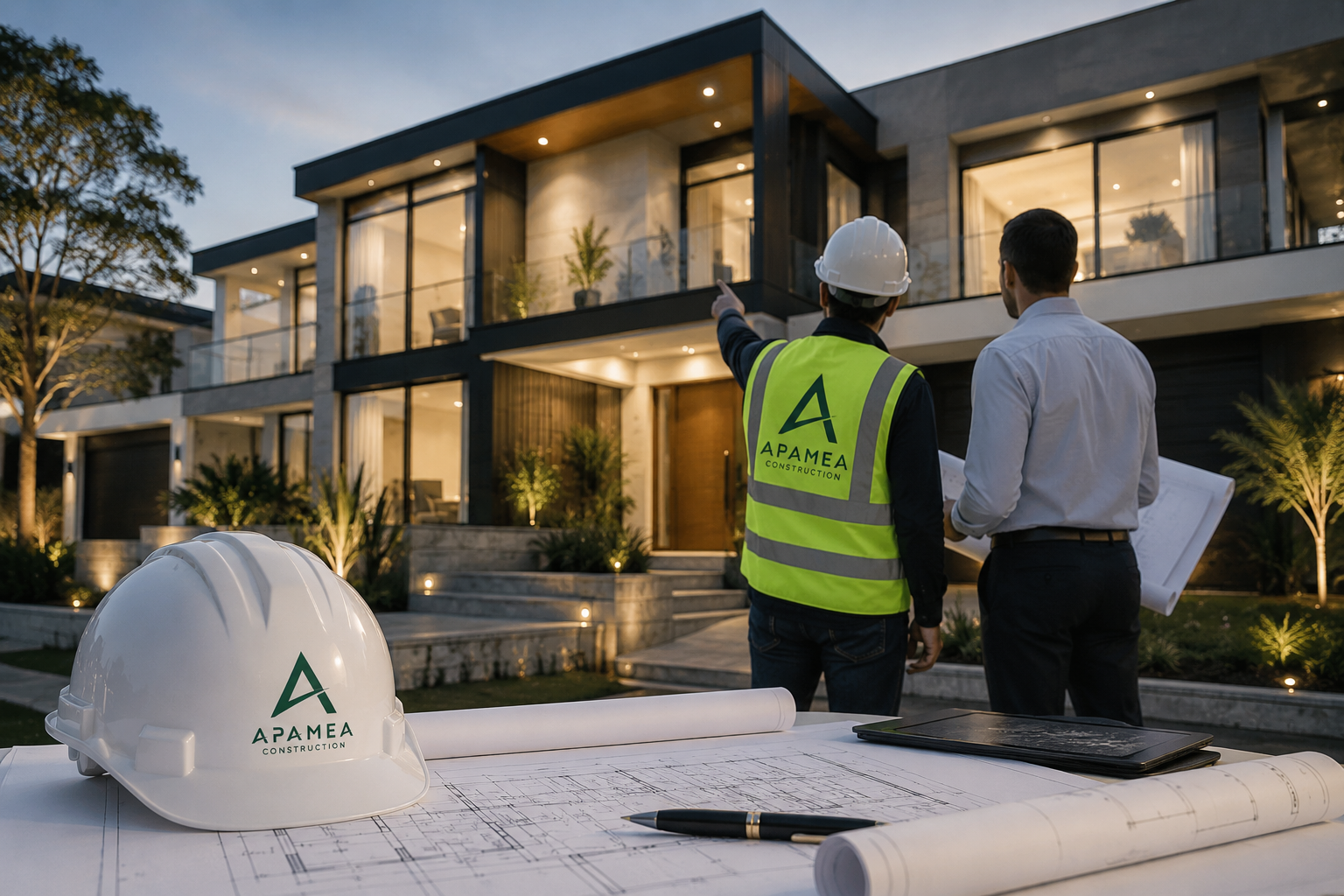 Luxury residential construction project consultation in Sydney by Apamea Construction