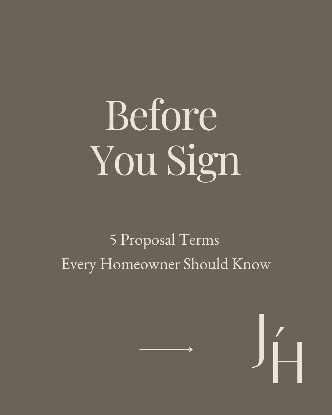 &ldquo;Before you sign, know what you&rsquo;re agreeing to.&rdquo;
Even the most beautiful renovation plans can unravel if the proposal&rsquo;s fine print isn&rsquo;t crystal clear.

These five terms appear in nearly every contractor proposal &mdash;