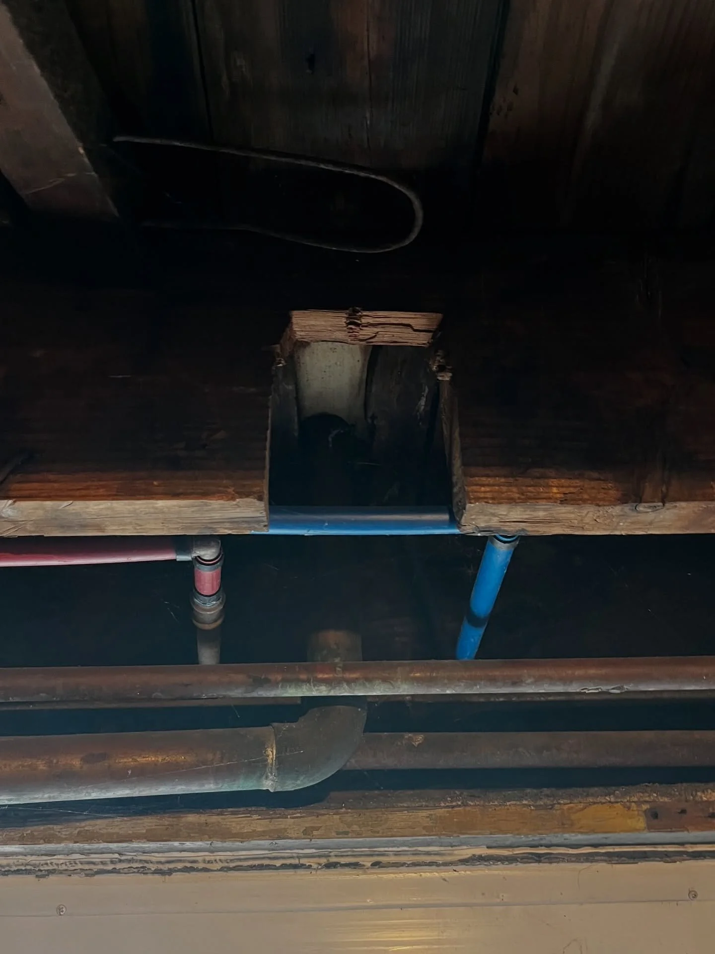 Reno Red Flag #1: Protecting Structural Integrity

In the first photo, you&rsquo;ll notice a notch that leaves only a small portion of the beam intact &mdash; a detail that can quietly reduce its strength over time.

In the second photo, the penetrat