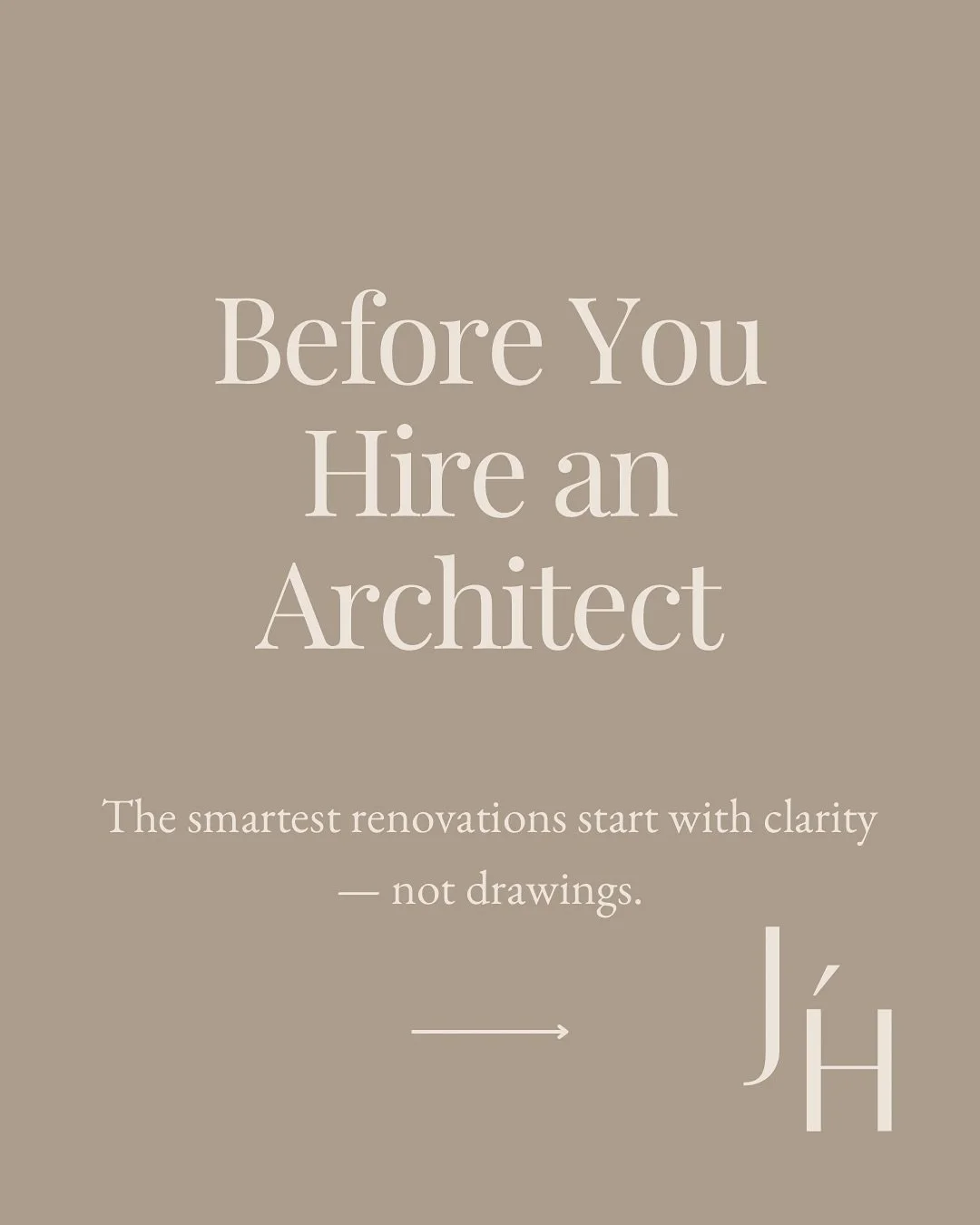 Not every before &amp; after is about finishes and furniture. Sometimes, the most valuable transformation happens before a single plan is drawn.

One homeowner recently told me: &ldquo;I need to know if the projects I have in mind are even feasible f