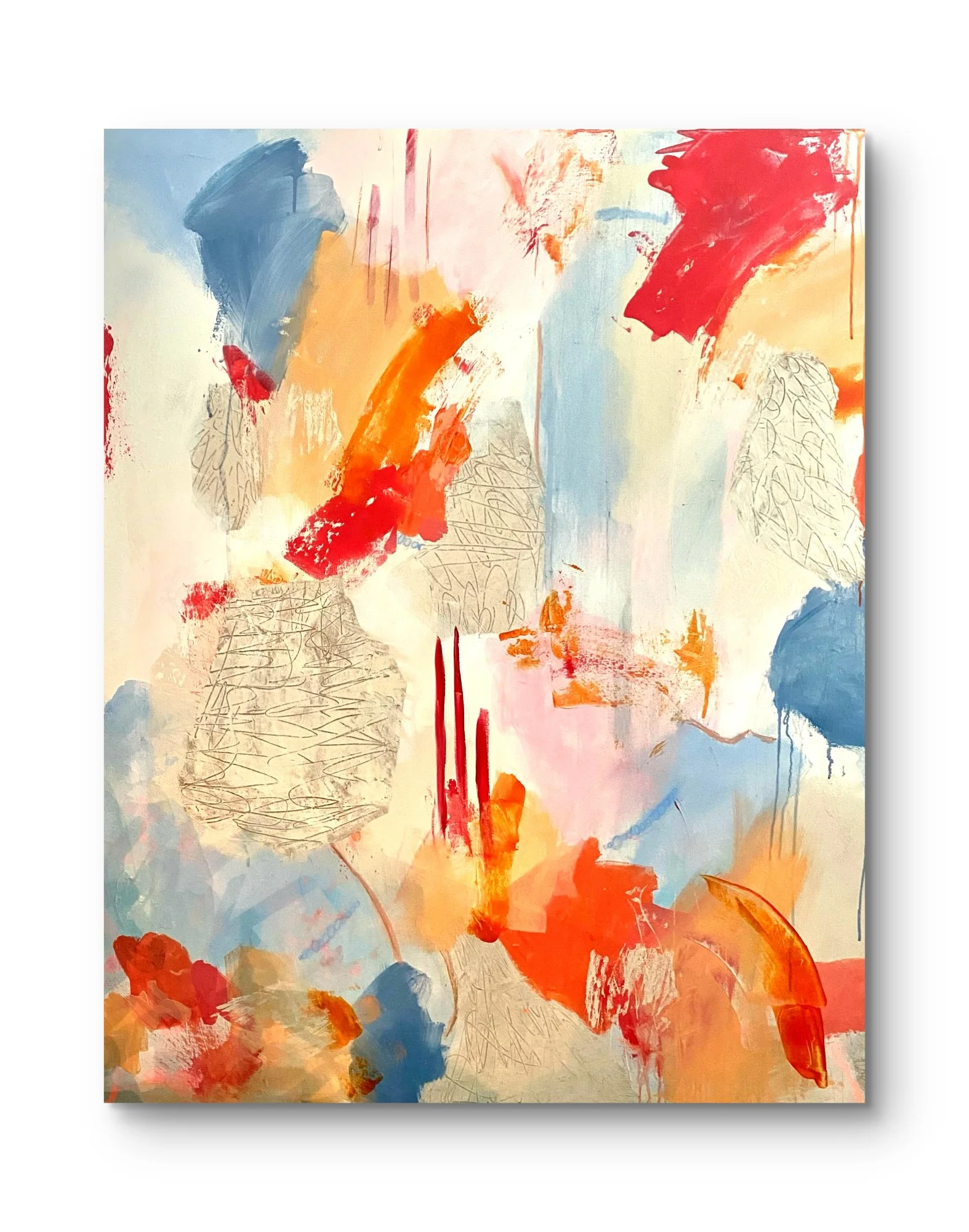 Coral bliss - 100 x 120 cm, Acryl on canvas - AVAILABLE