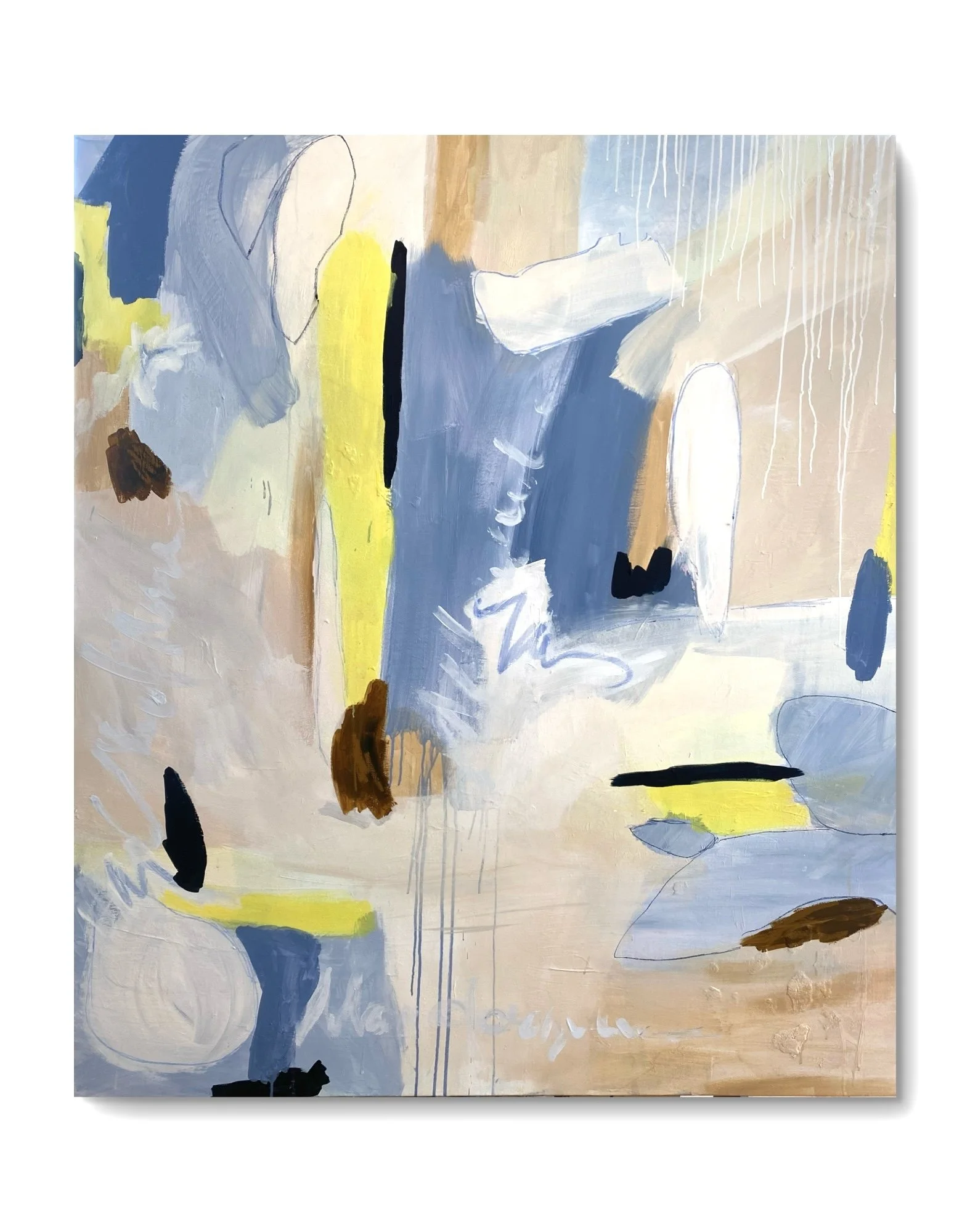 Golden Waves - 120 x 140 cm, Acrlyl on canvas - AVAILABLE