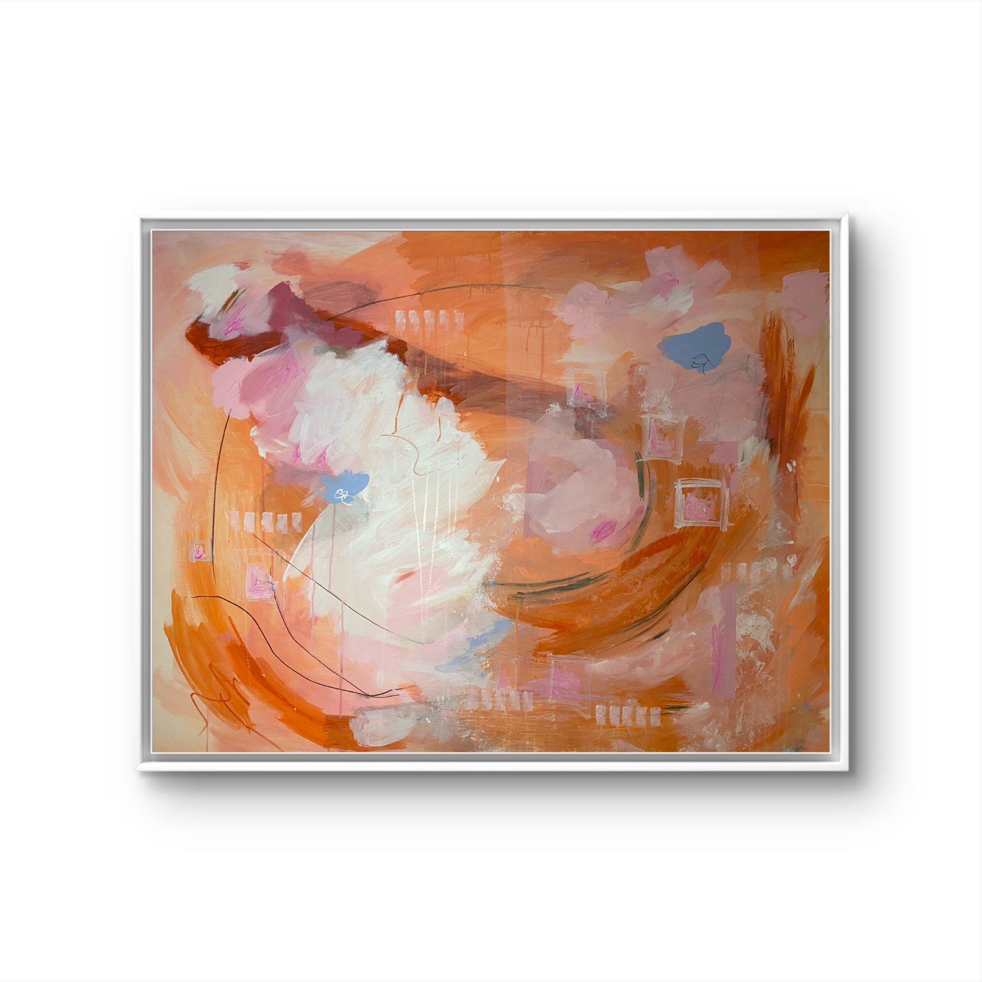 Amber Glow - 100 x 130 cm, Acryl on canvas - AVAILABLE