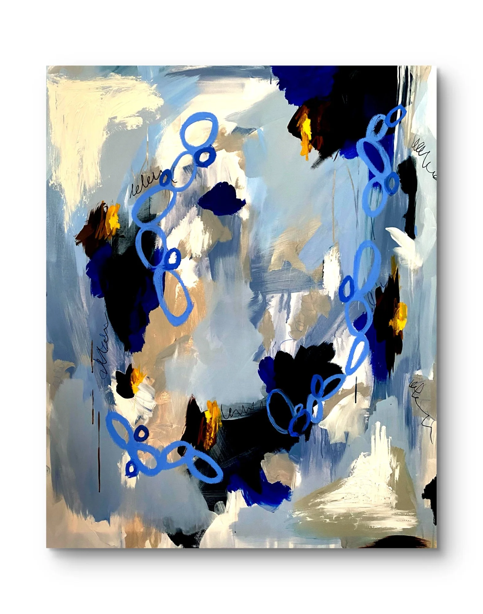 Ocean's Embrace - 100 x 120 cm, Acryl on canvas - AVAILABLE