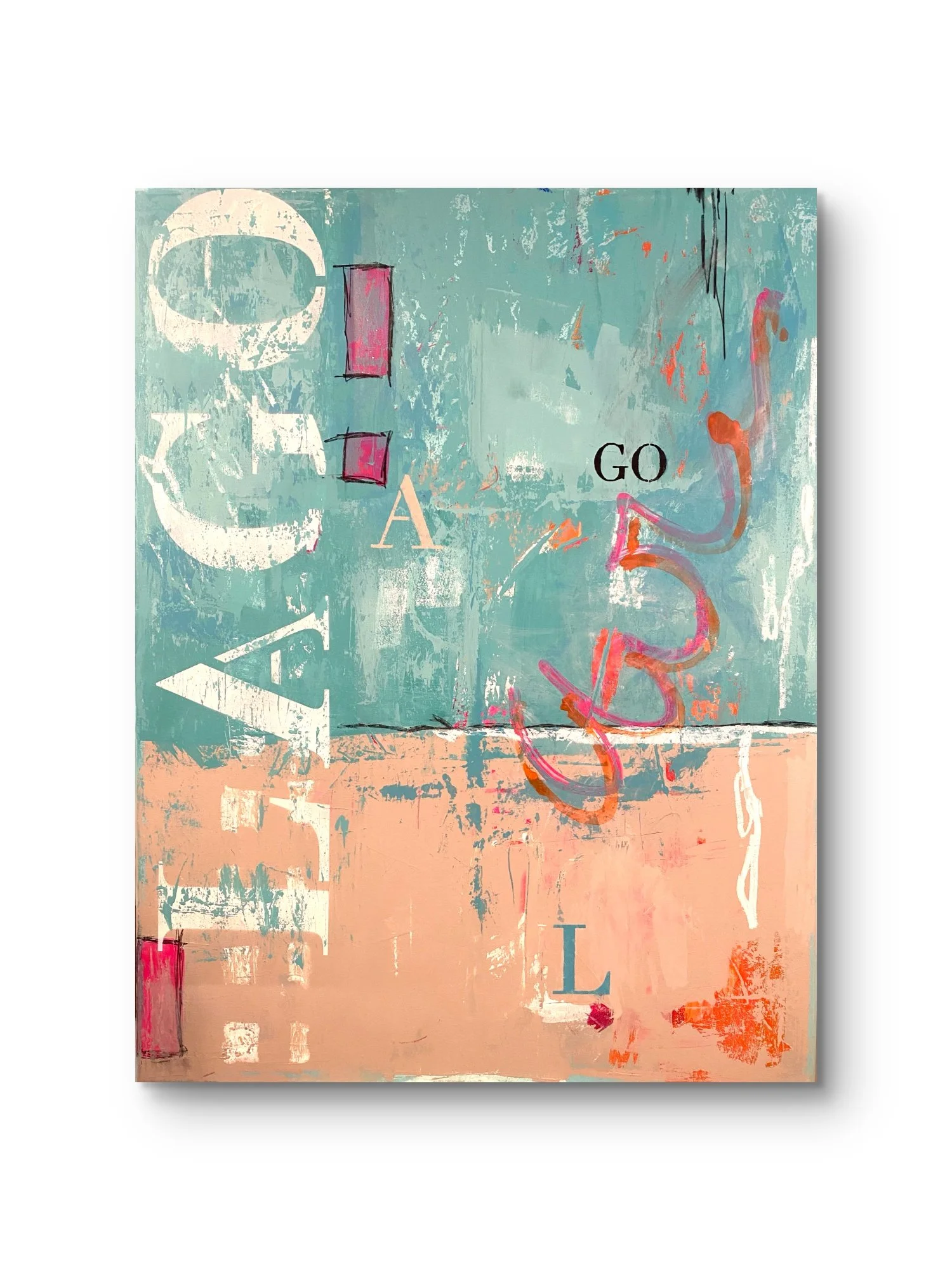  Lago - 100  x 130 cm, Acrylic on canvas - AVAILABLE