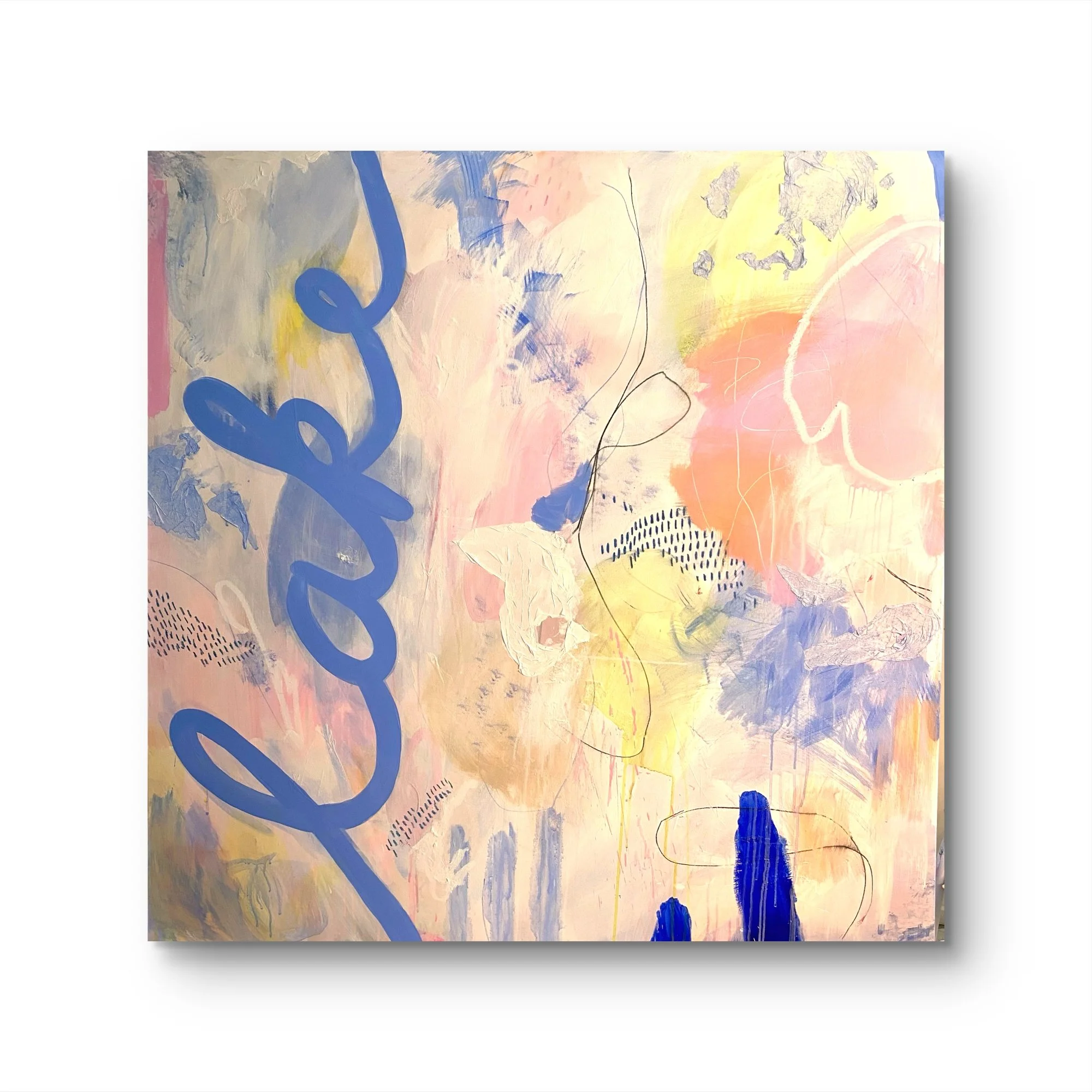 Lake No III - 120 x 120 cm, Acrylic on canvas - AVAILABLE
