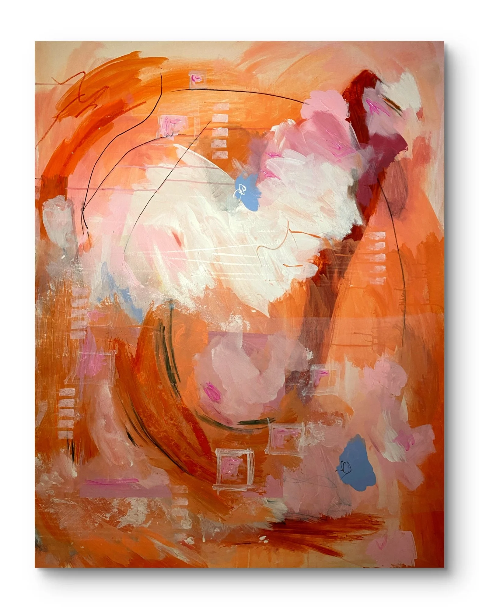 Amber Glow - 100 x 130 cm, Acryl on canvas - AVAILABLE