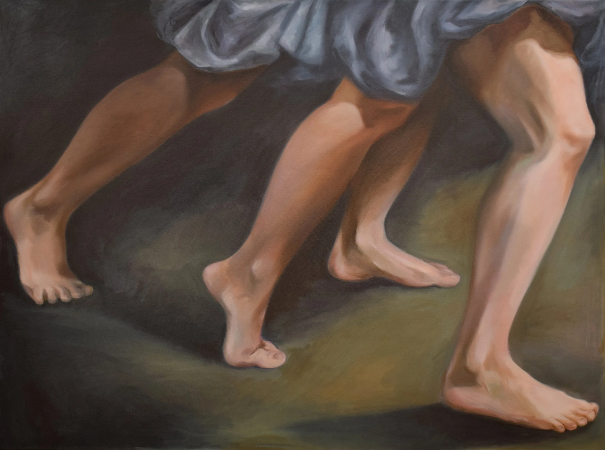 The Hunt III, oil on canvas, 30 x 40", 2025