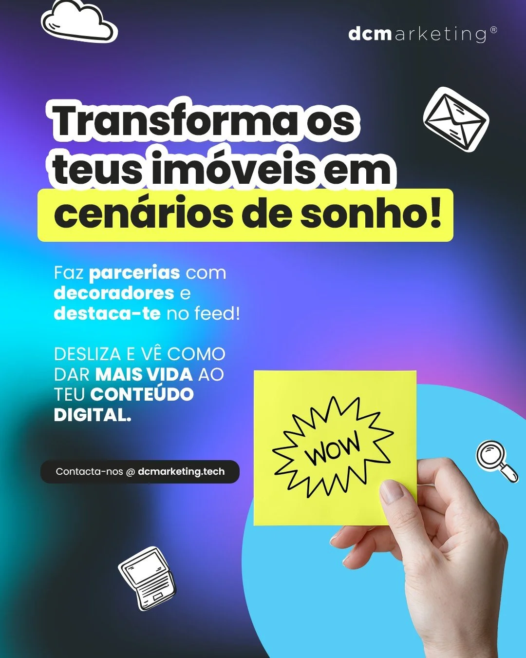 ✨ Transforma os teus im&oacute;veis em cen&aacute;rios de sonho.
No mercado imobili&aacute;rio, os detalhes fazem toda a diferen&ccedil;a &mdash; e parcerias estrat&eacute;gicas com decoradores podem ser o ponto que te destaca da concorr&ecirc;ncia.
