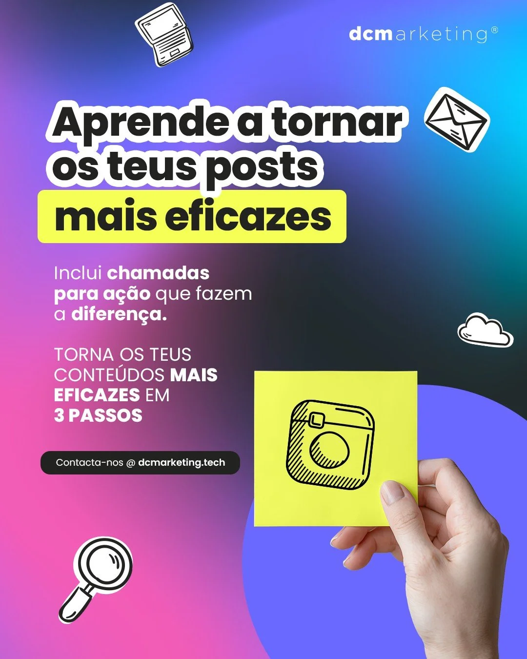 🎯 Pequenos detalhes podem transformar os teus posts.
E um deles &eacute; simples: incluir sempre chamadas para a&ccedil;&atilde;o.

✨ Neste carrossel encontras 3 dicas pr&aacute;ticas para aplicares j&aacute; e come&ccedil;ares a ter mais intera&cce