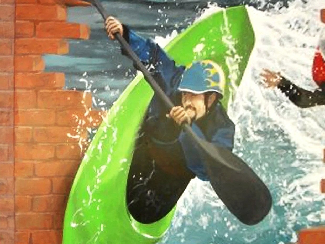 Whitewater Rafting - Salida, CO
Two-part, trompe l'oeil mural