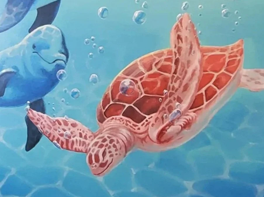 Under the Sea Nursery - New Orleans, LA
Trompe l'oeil interior wall mural