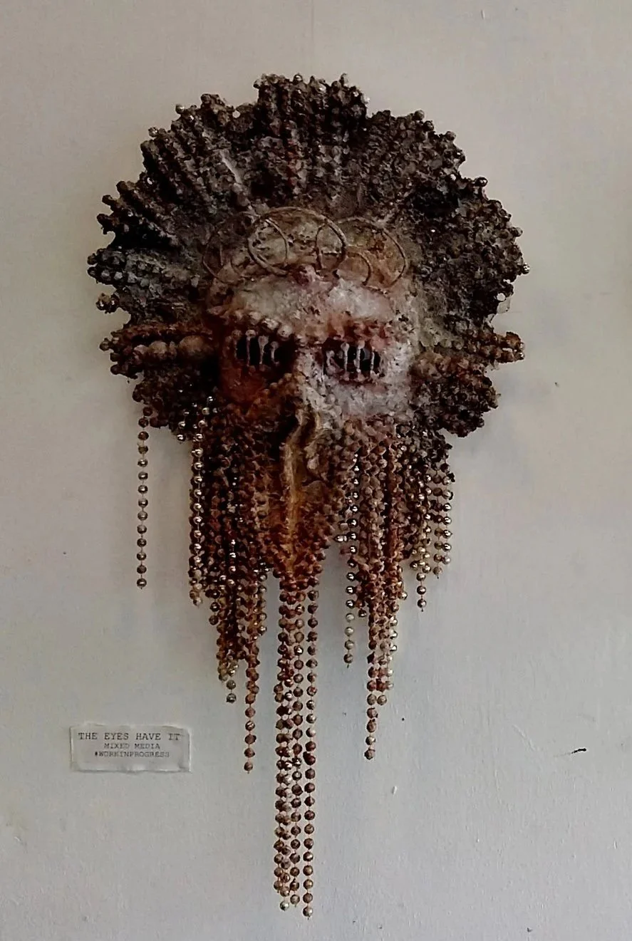 Work In Progress 2017 - Exhibition - Mask mixed media.