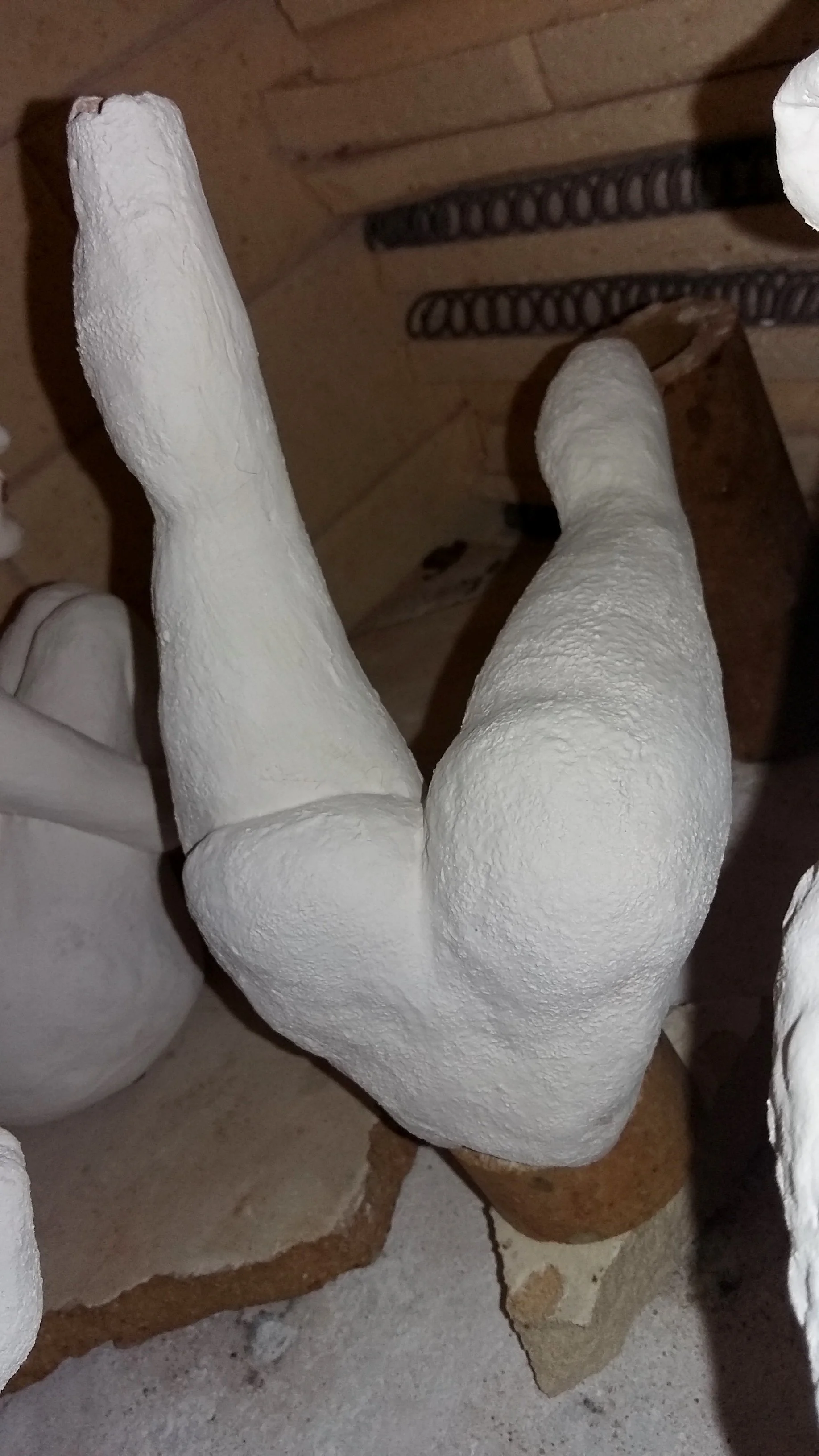 Work In Progress 2017 - goings on loading the kiln