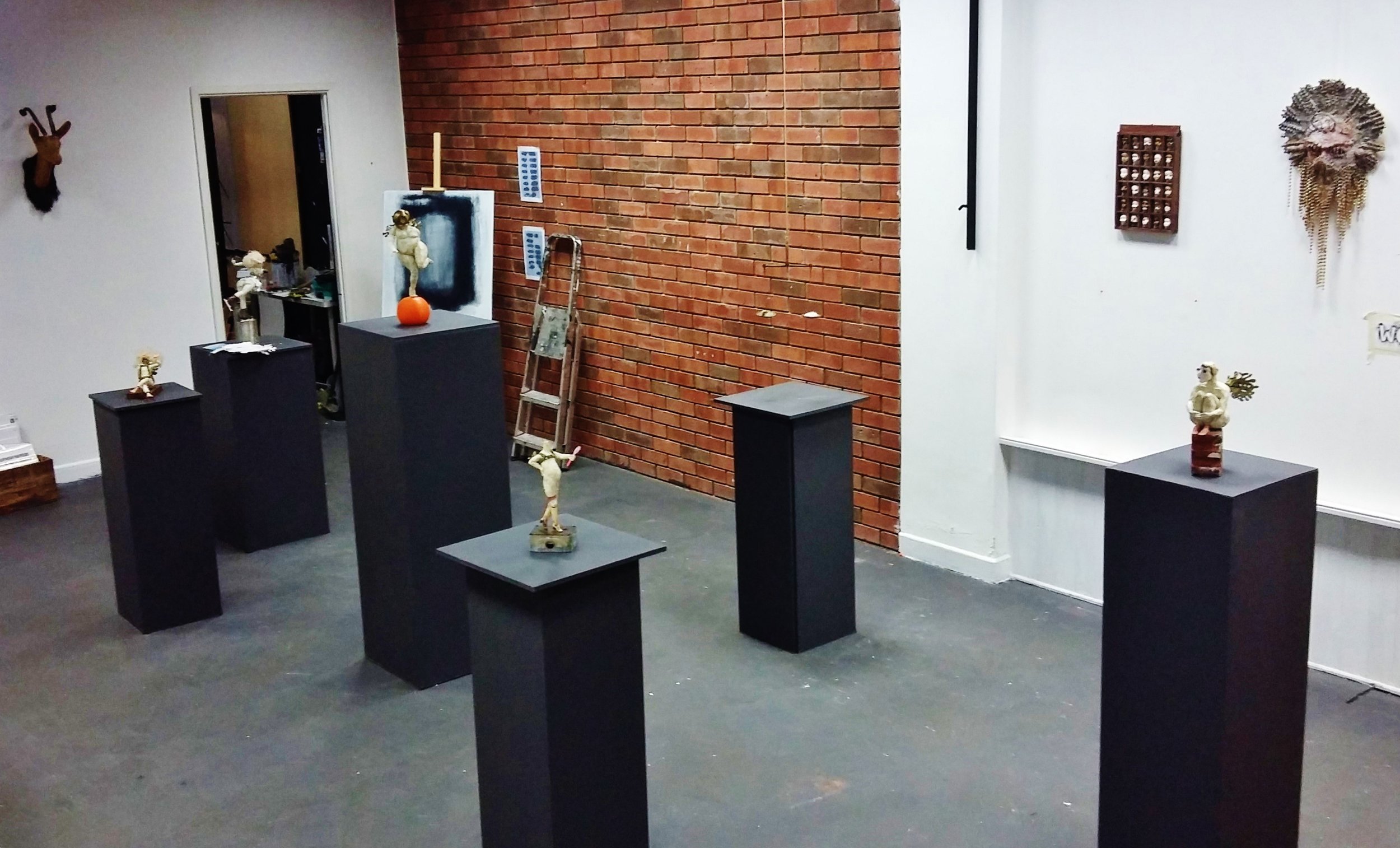 Work In Progress 2017 - Exhibition - setting up.