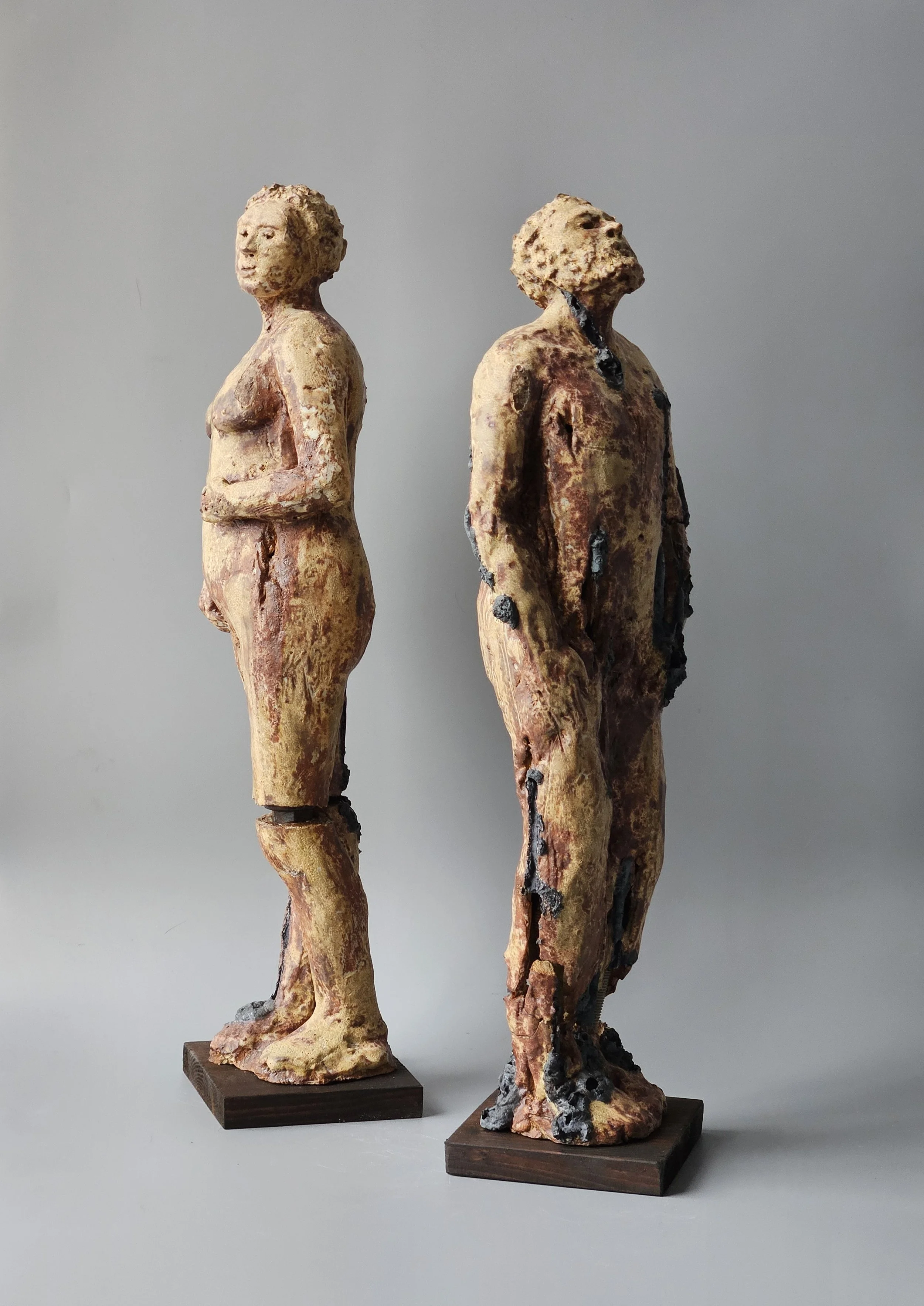 Fragmented-
2025-
Stoneware figures  approx. 50cm tall.
Selected as part of the 196th Royal Hibernian Academy of Arts Exhibition, Dublin. On until the 9th August 2026.