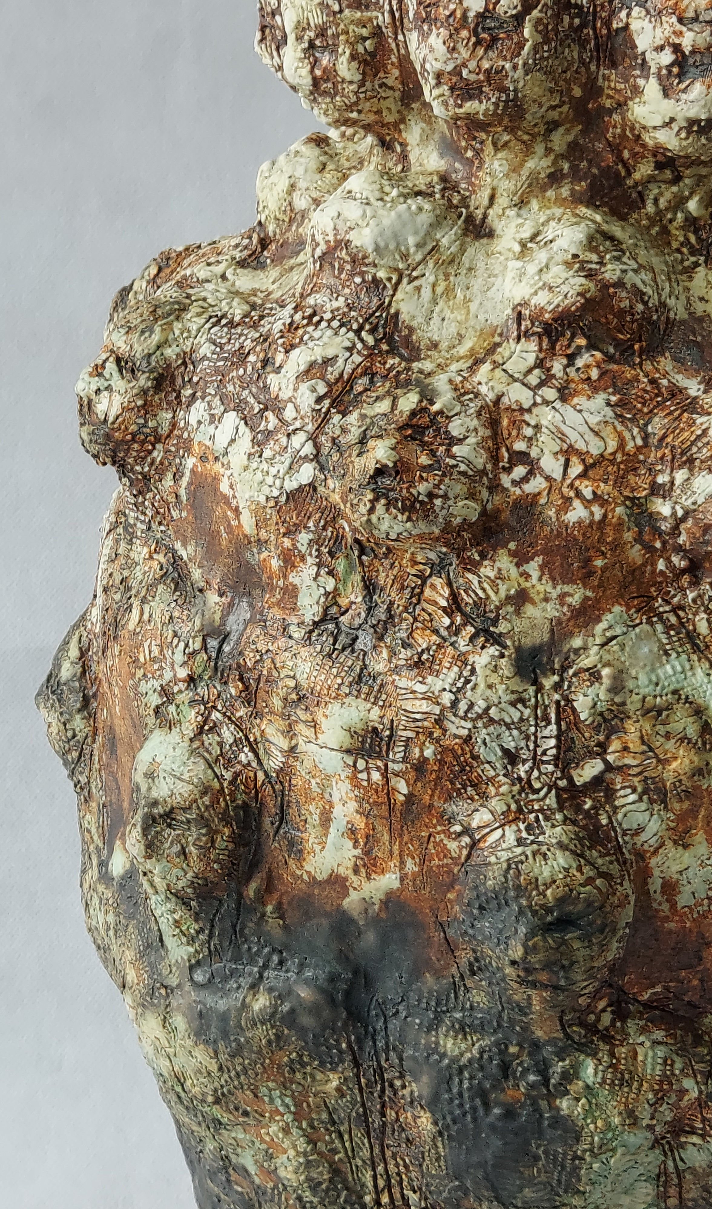 Queue Vessel - Stoneware, porcelain slips, oxides