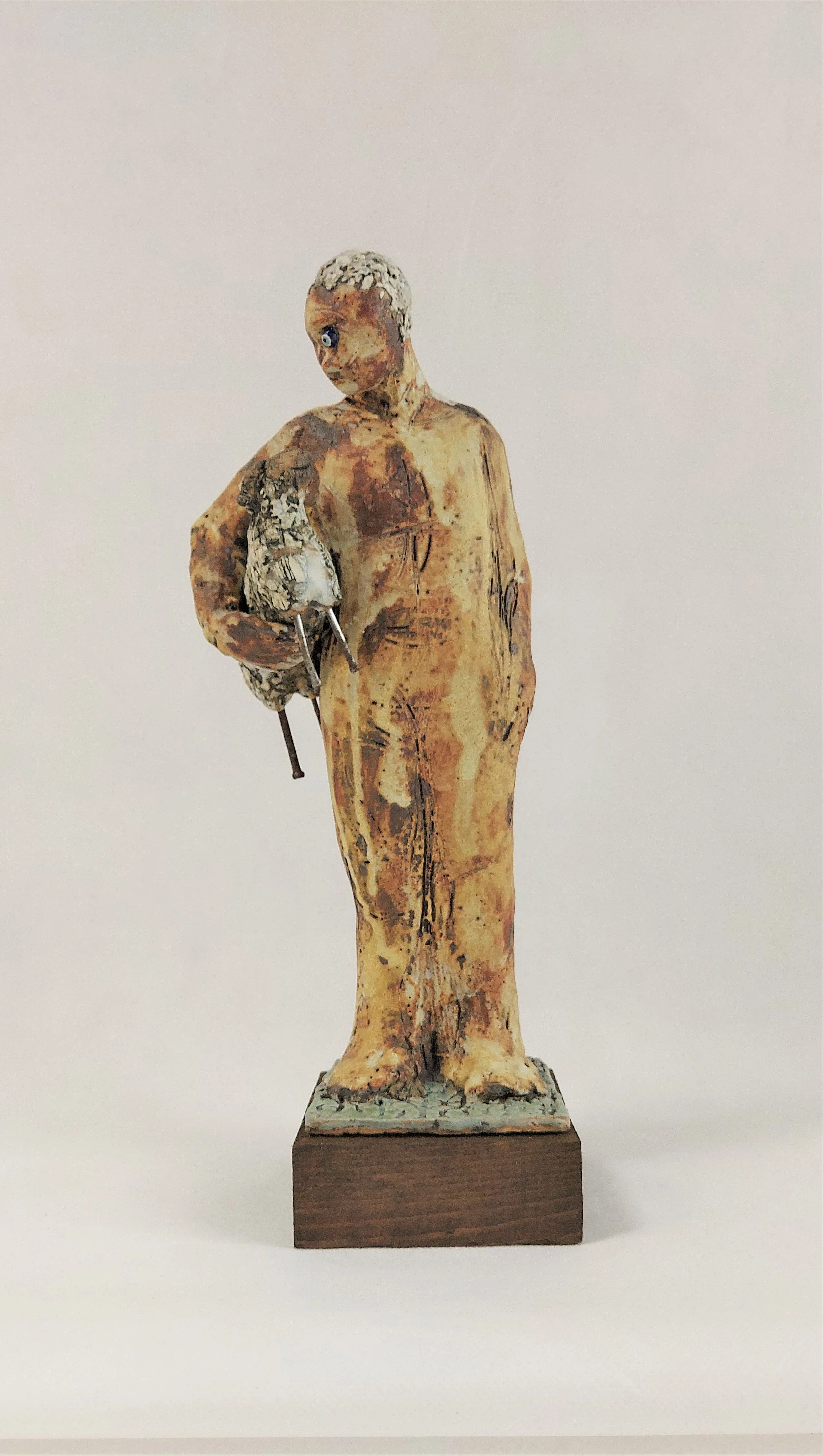 Polythemus - 
2021 - 
Stoneware interpretation of the Polythemus from  Homer's Odyssey. Part of my solo exhibition 'Myth-understood'. 
Available to buy - click on image