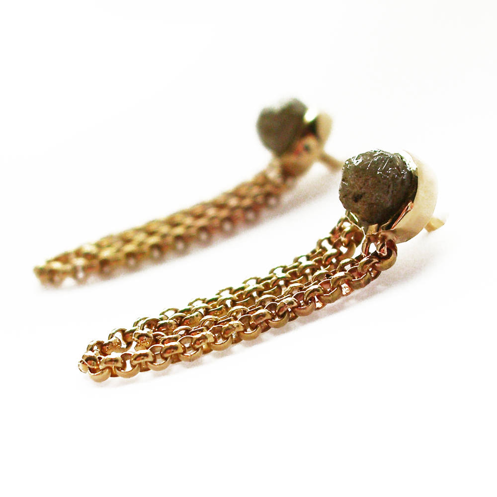 Rohdiamantohrstecker