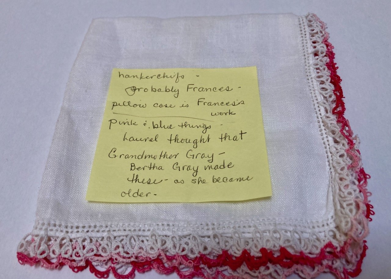 Frances handkerchief with note.jpeg